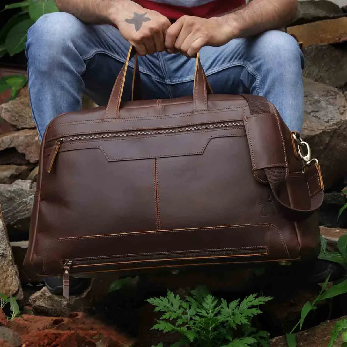 Walker Leather Travel Duffle Bag