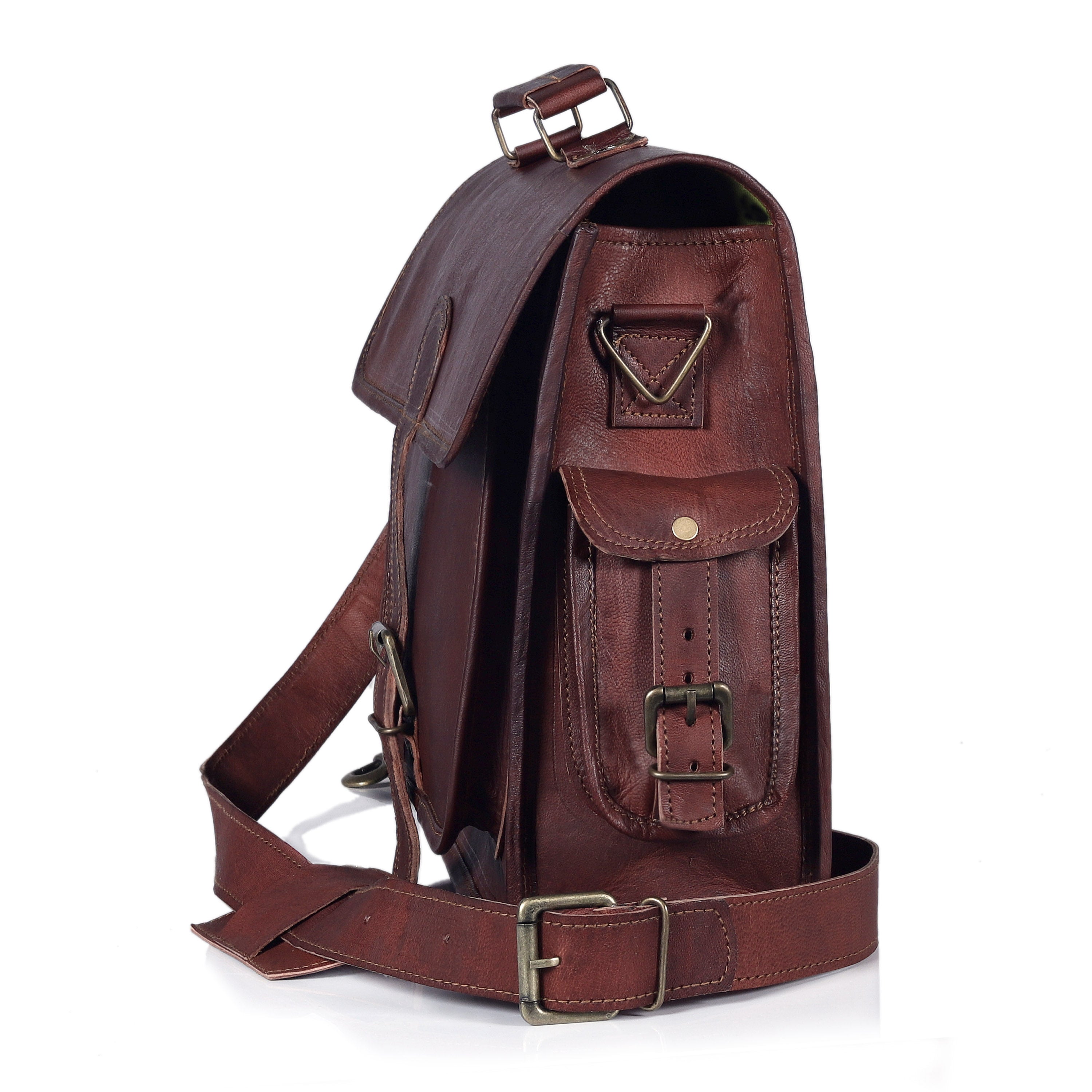 Premium Buffalo Leather Messenger Bag for Men