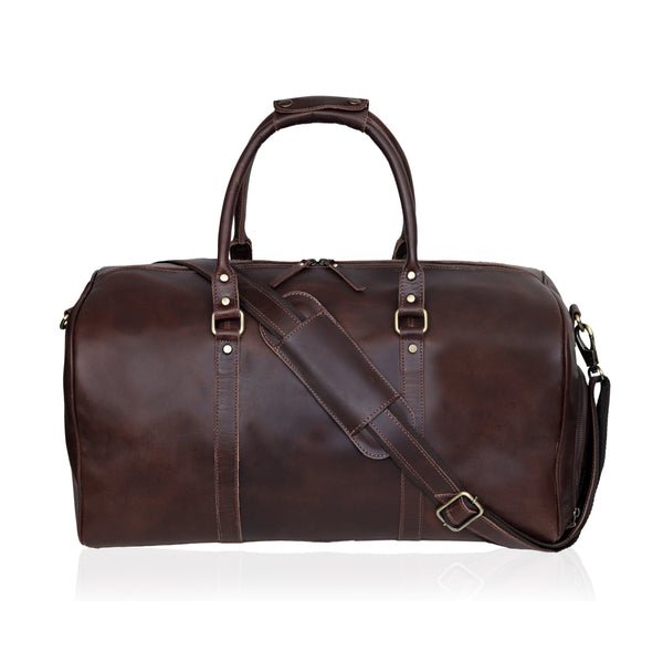John Leather Duffel Bag - Brown
