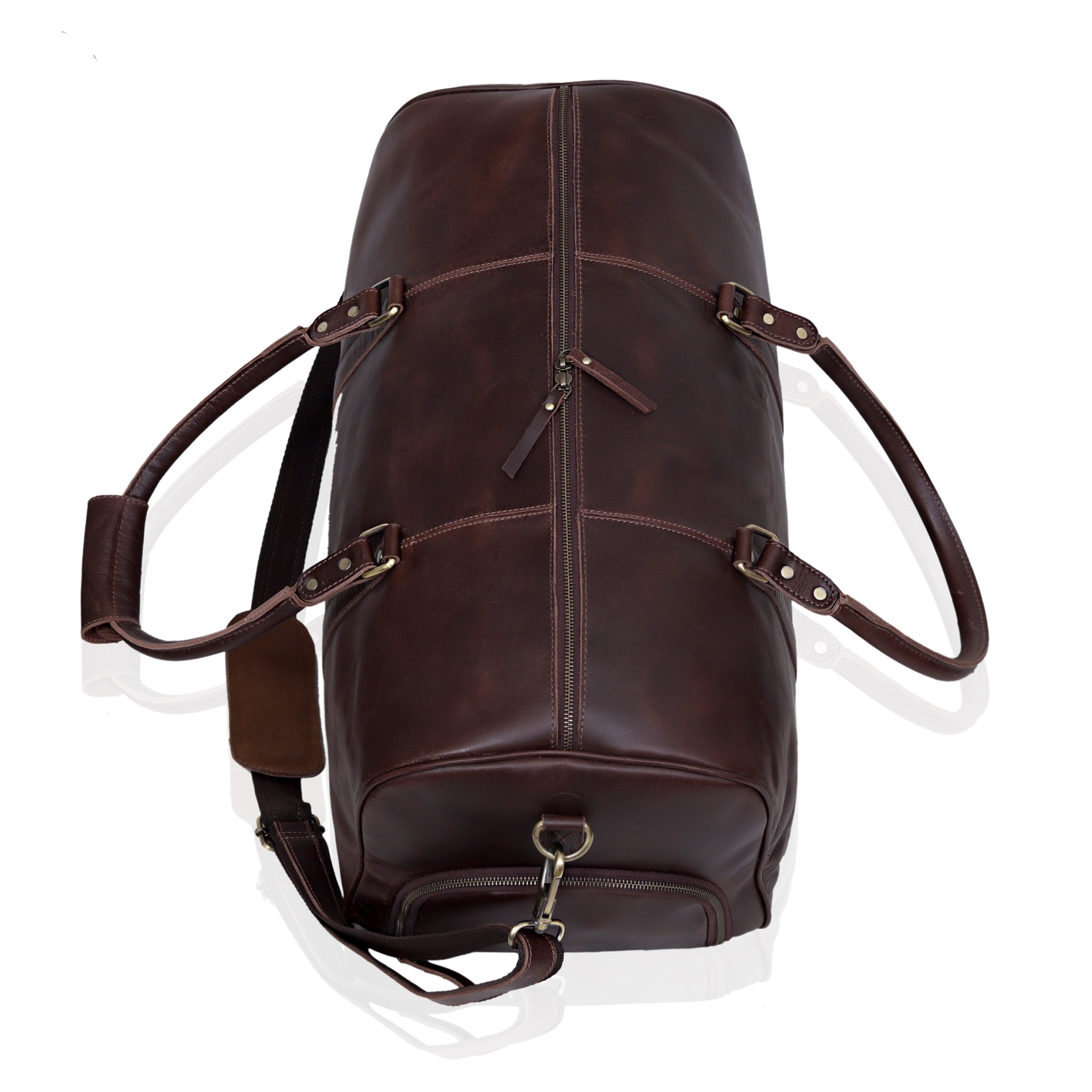 John Leather Duffel Bag - Brown