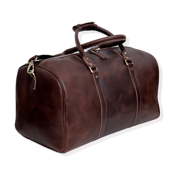 John Leather Duffel Bag - Brown