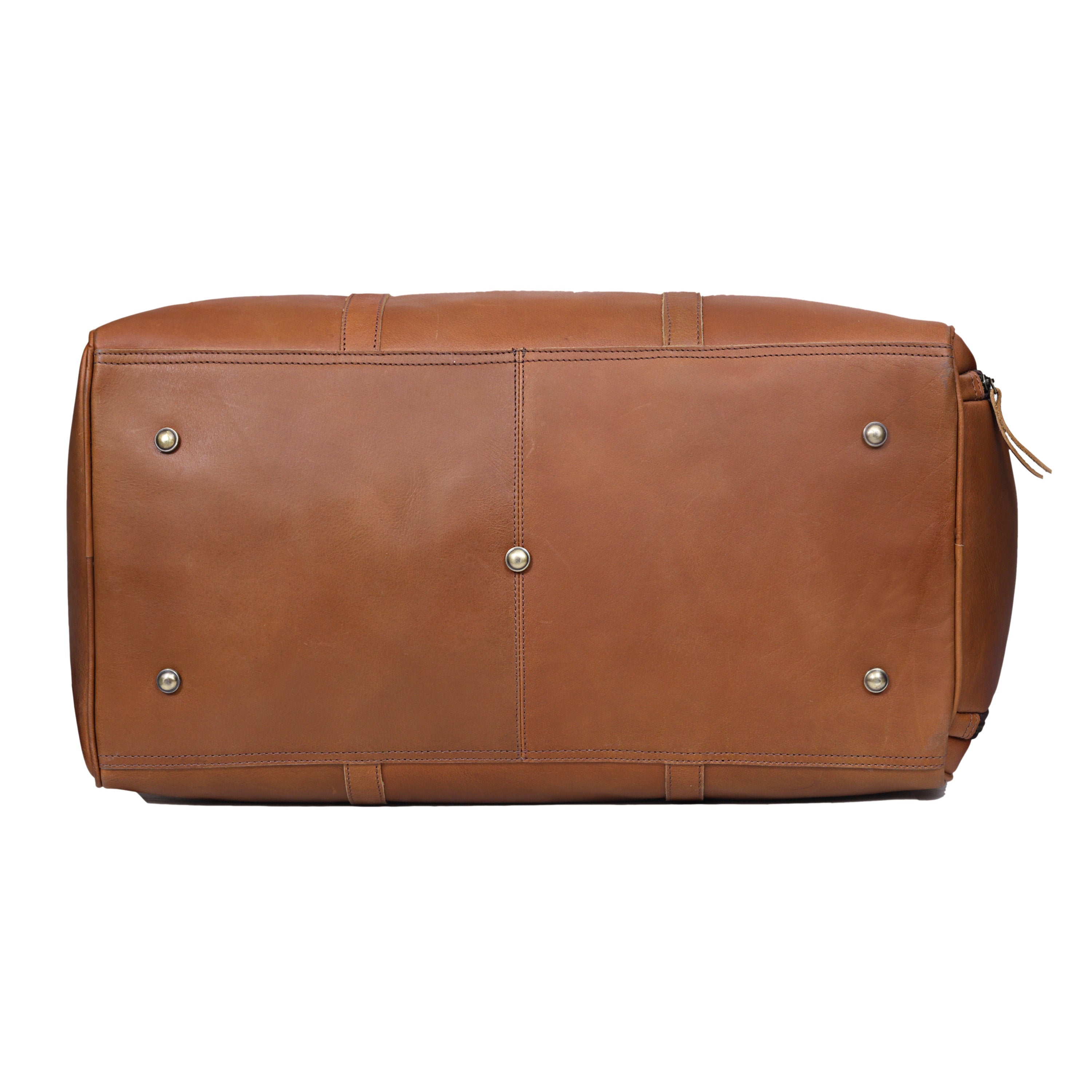John Leather Duffel Bag - Tan