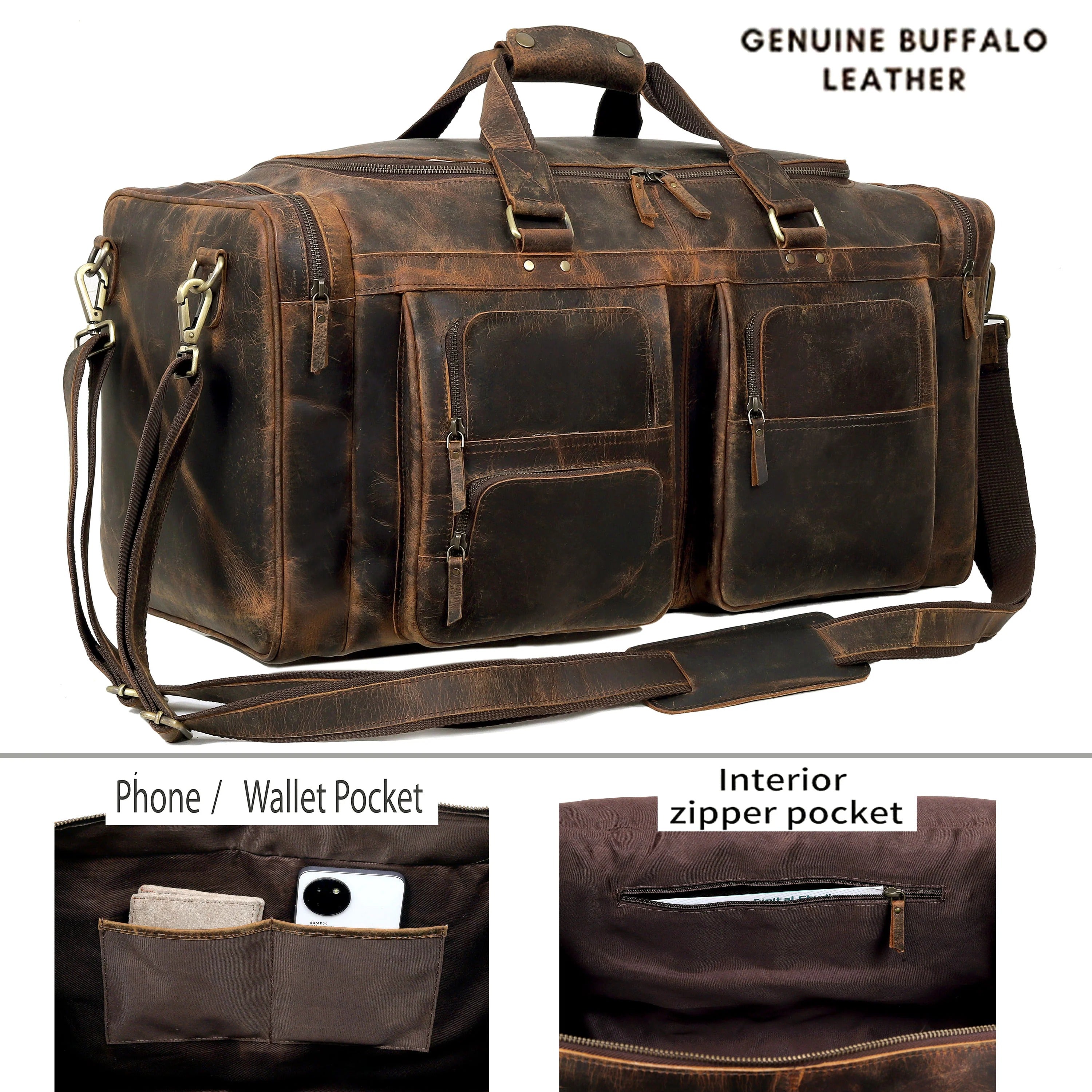 Dakota Legacy Buffalo Duffle Bag