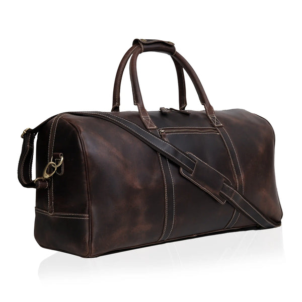 Charlotte Buffalo Leather Duffle Bag