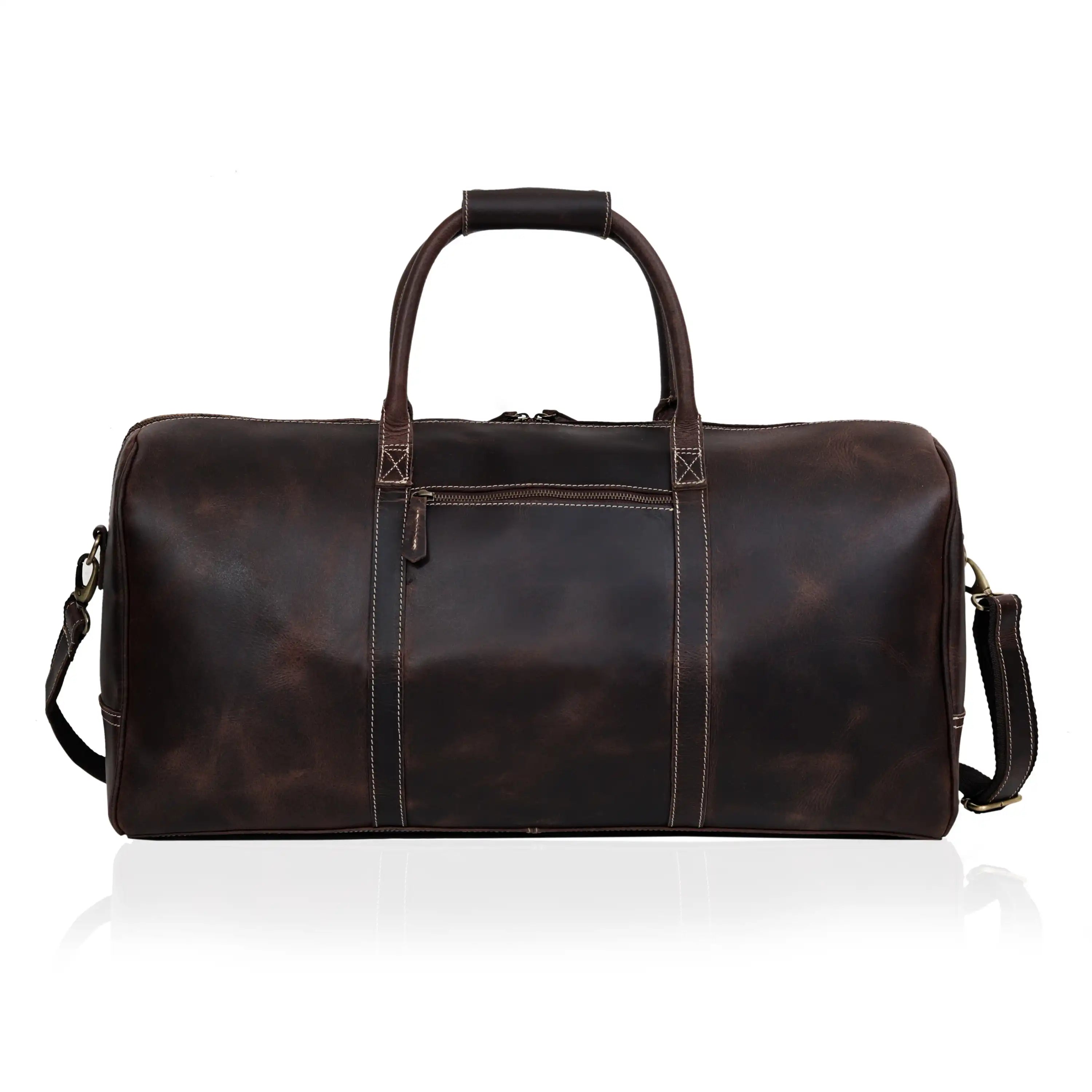 Charlotte Buffalo Leather Duffle Bag