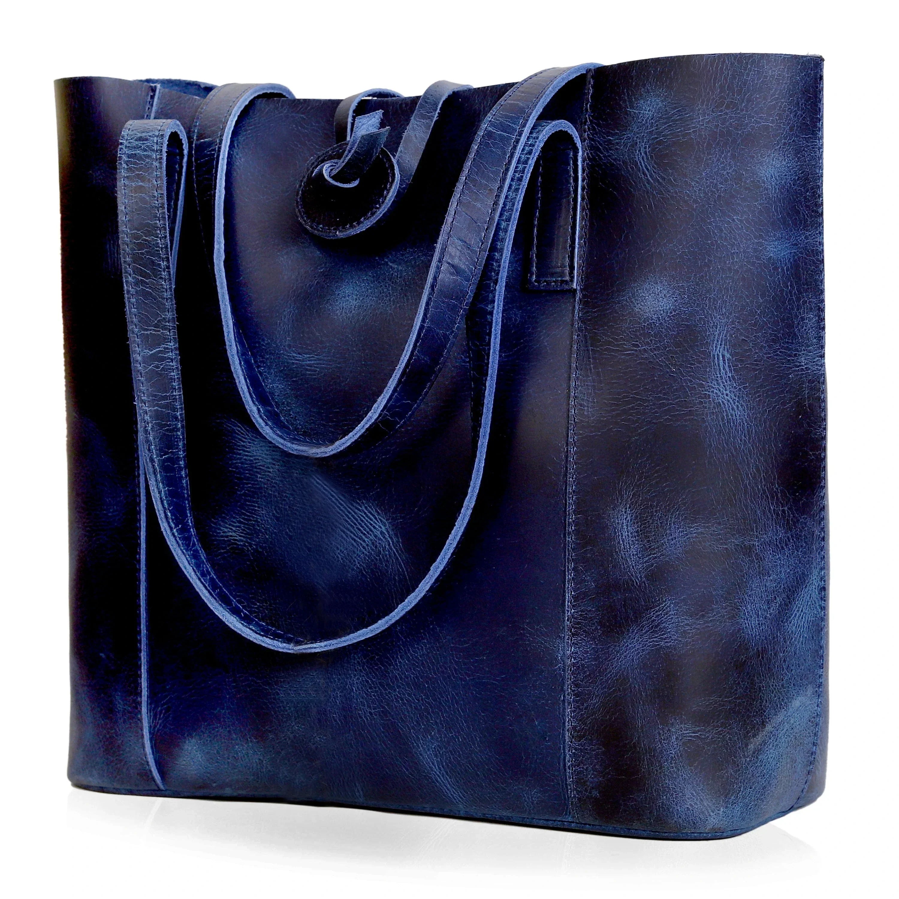 Savannah 17" Leather Tote Bag For Women | Leather Laptop Tote Bag For Office