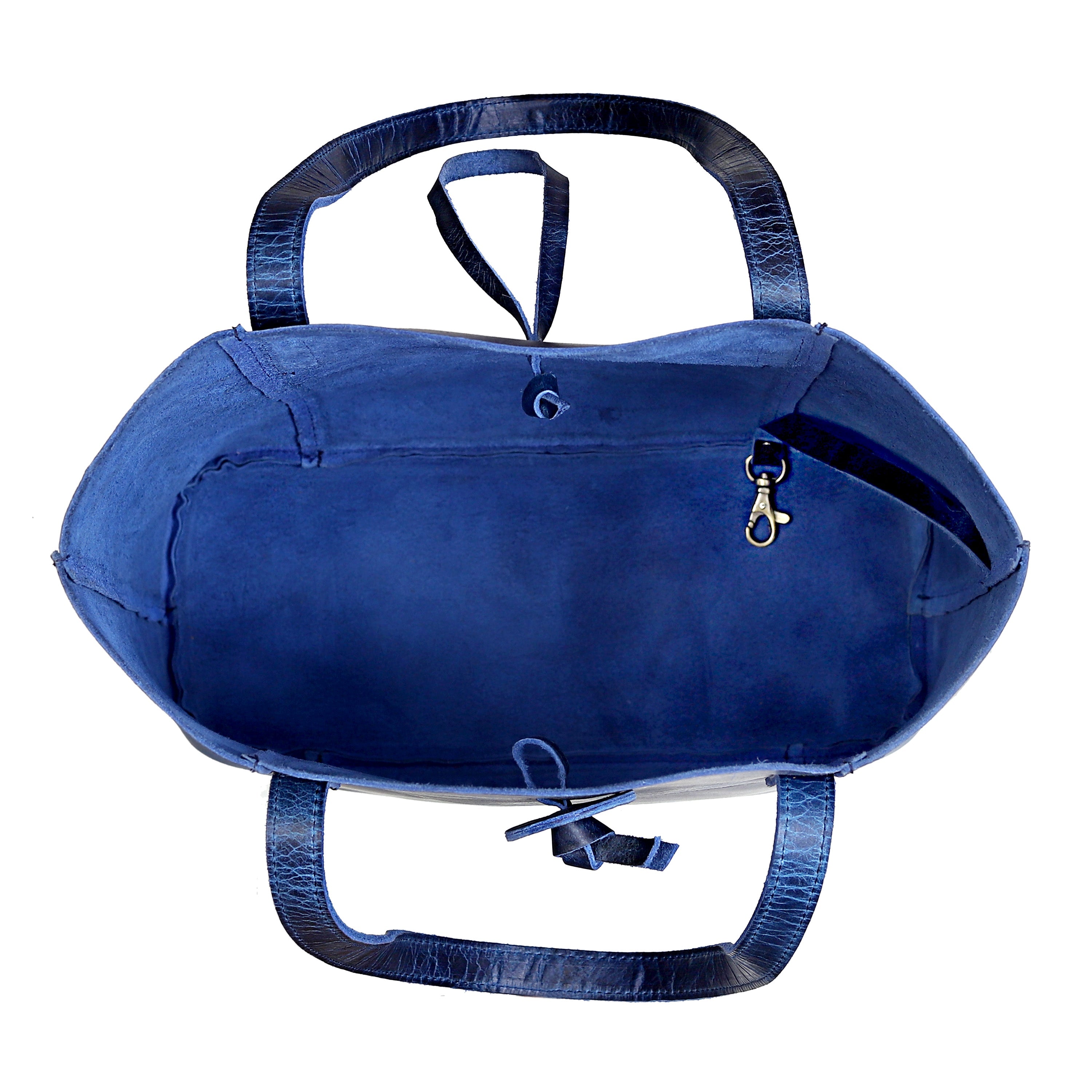 HLB Leather Bag Combo - Blue