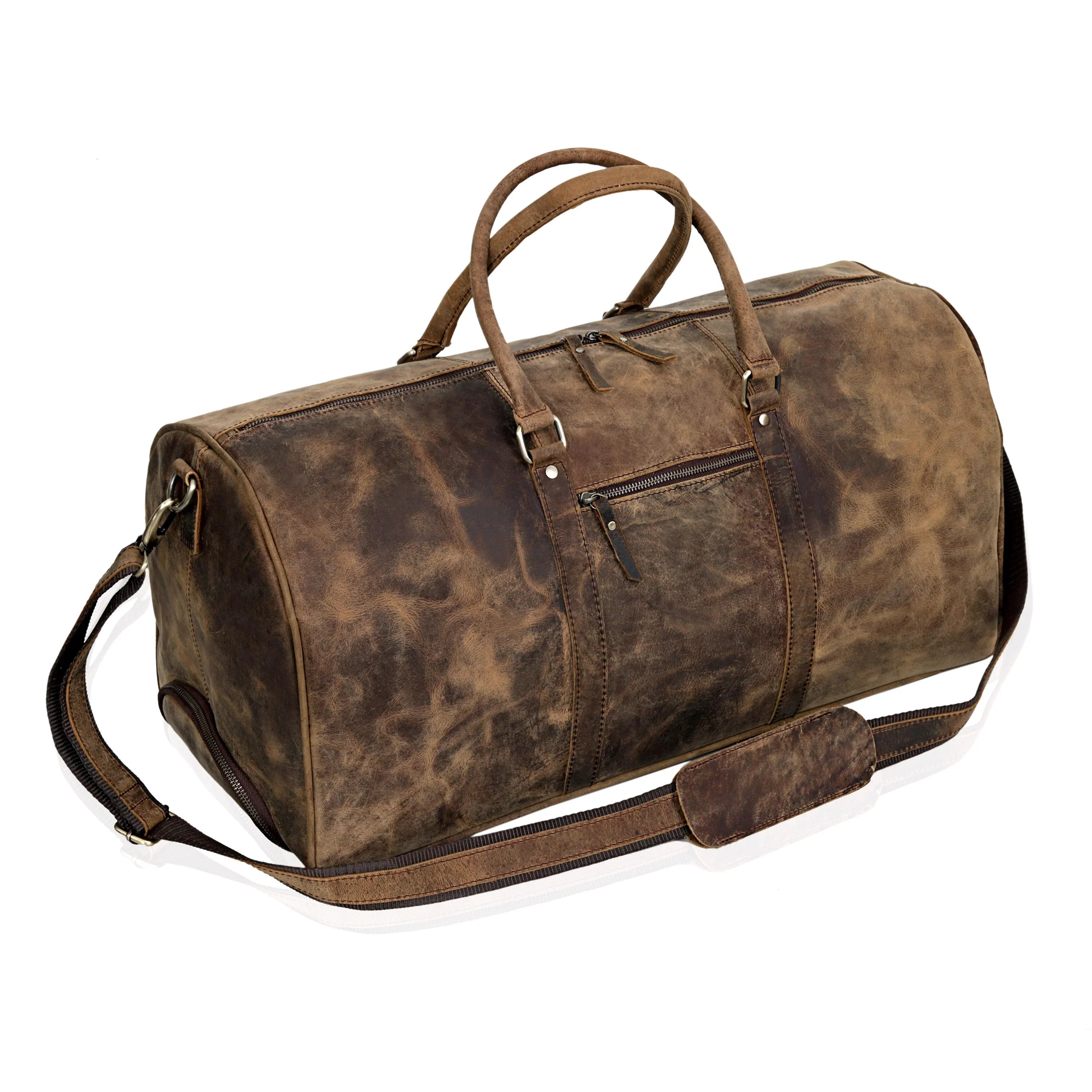 Atlanta Buffalo Leather Duffle Bag