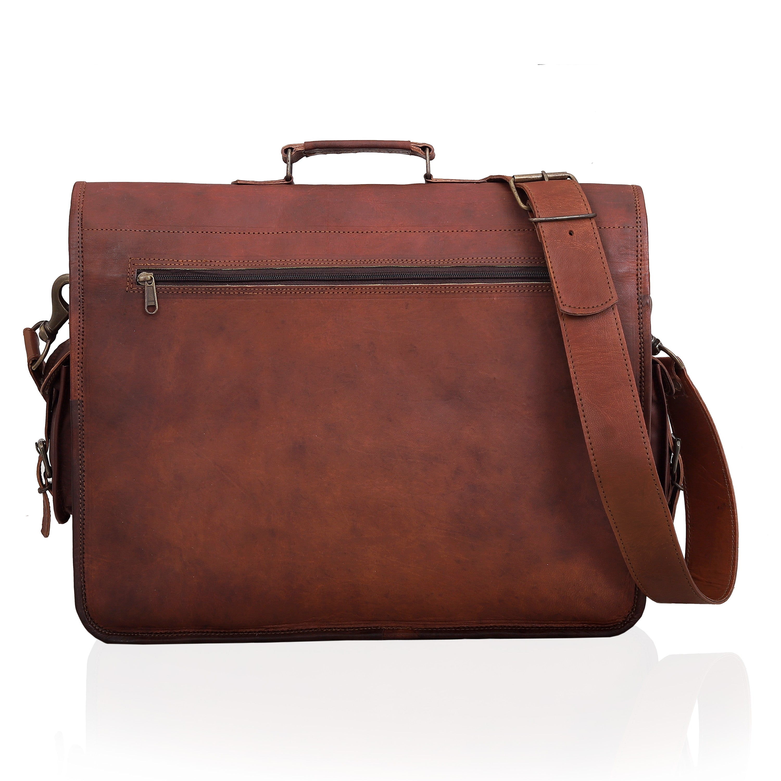 Premium Buffalo Leather Messenger Bag for Men