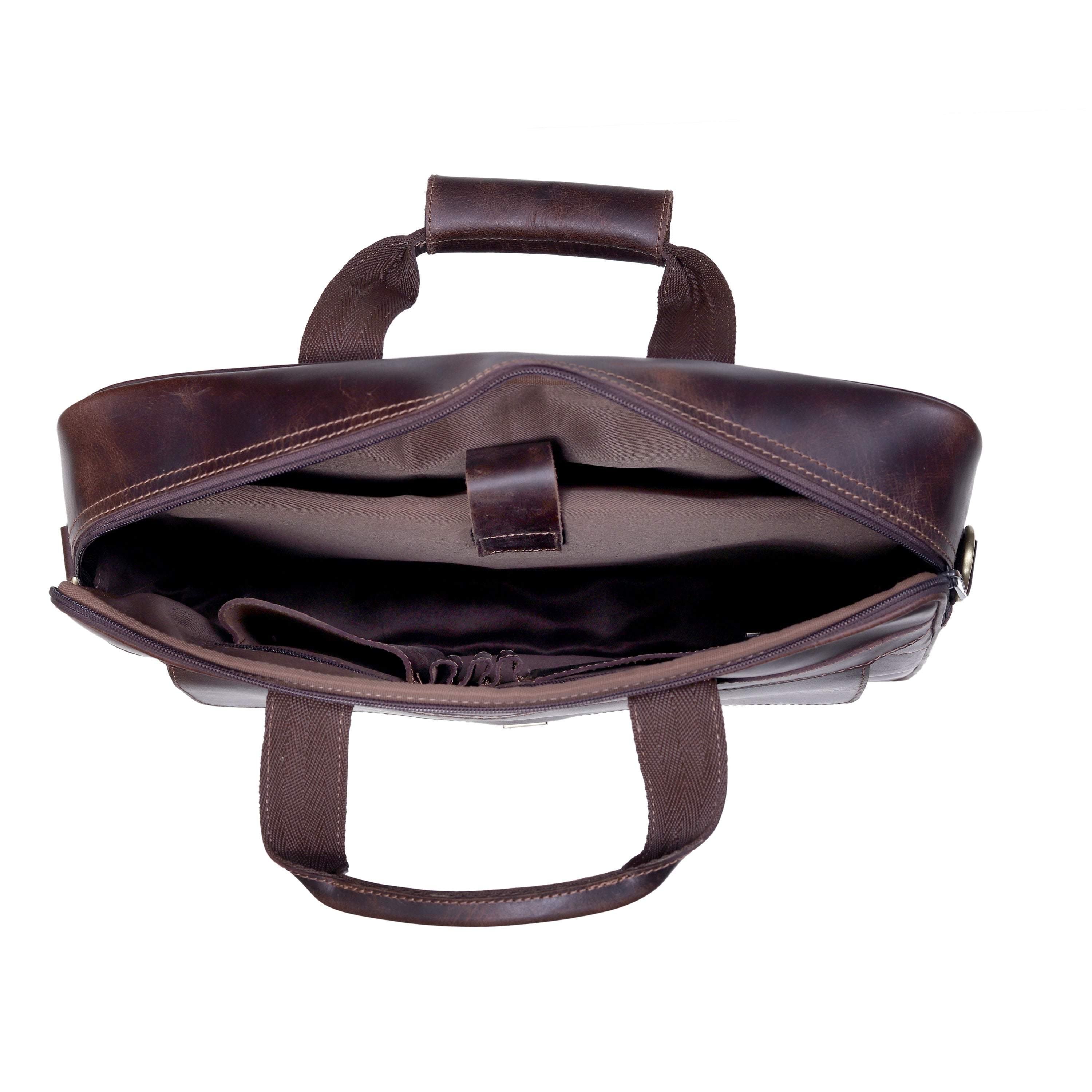 James Lawyer Leather Briefcase Bag