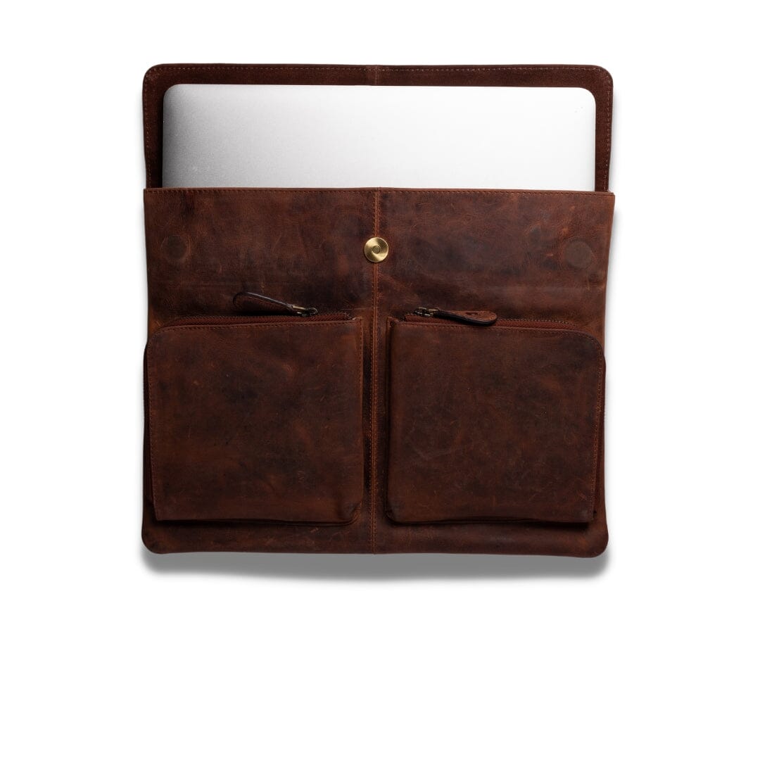 Leather Laptop Sleeve For  MacBook Air 13 inch- Benson