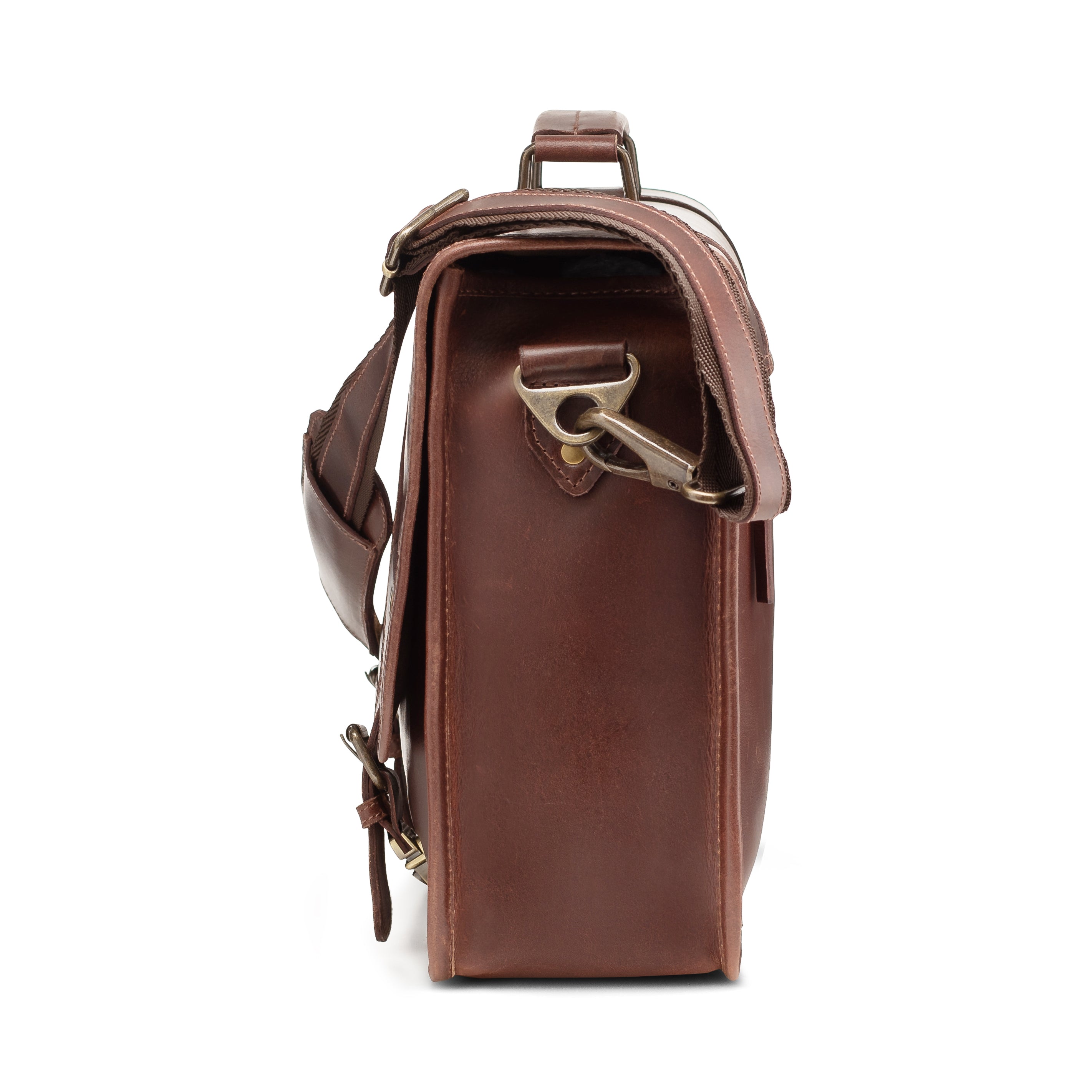 Full-Grain Buffalo Leather Messenger Bag