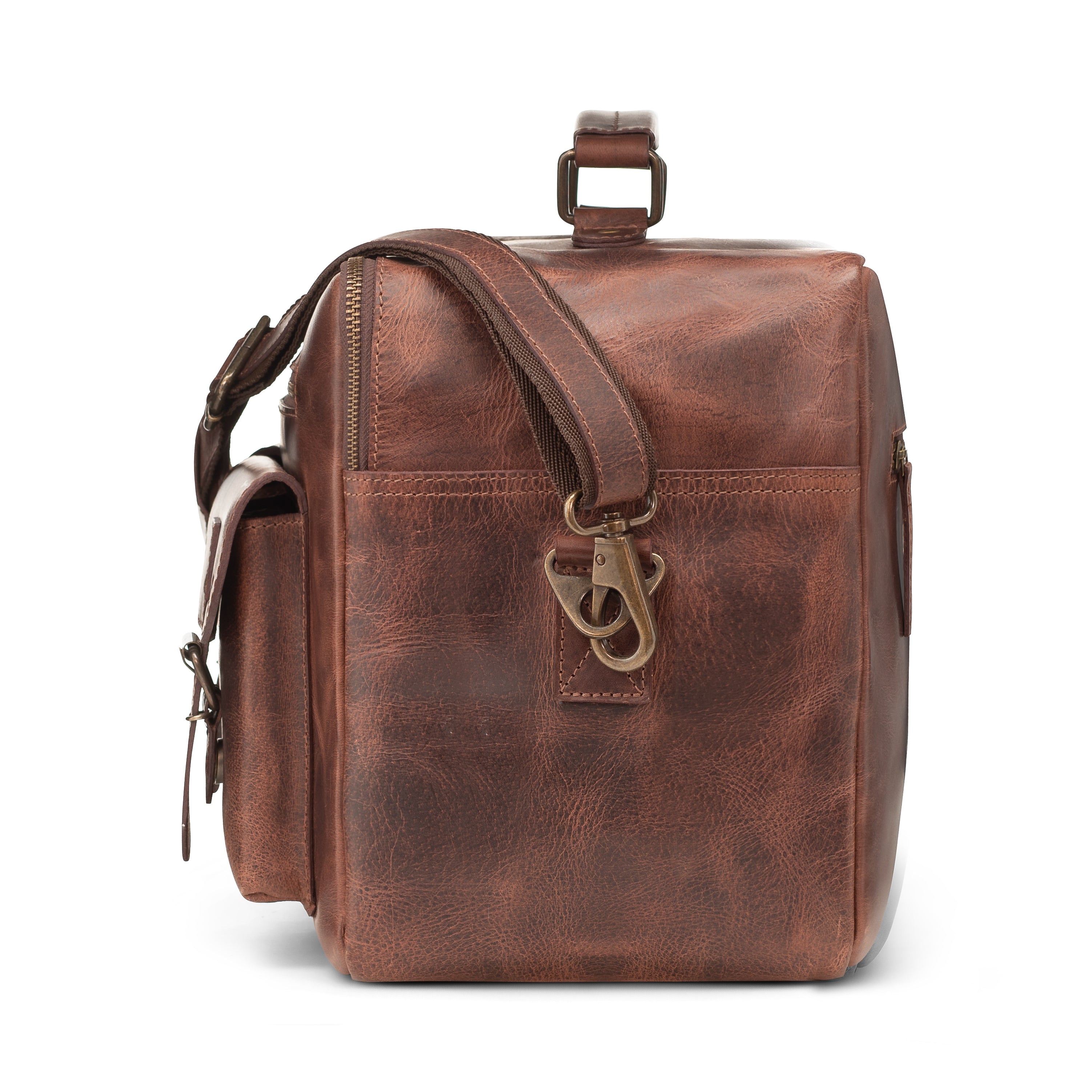 Jet Buffalo Leather Briefcase