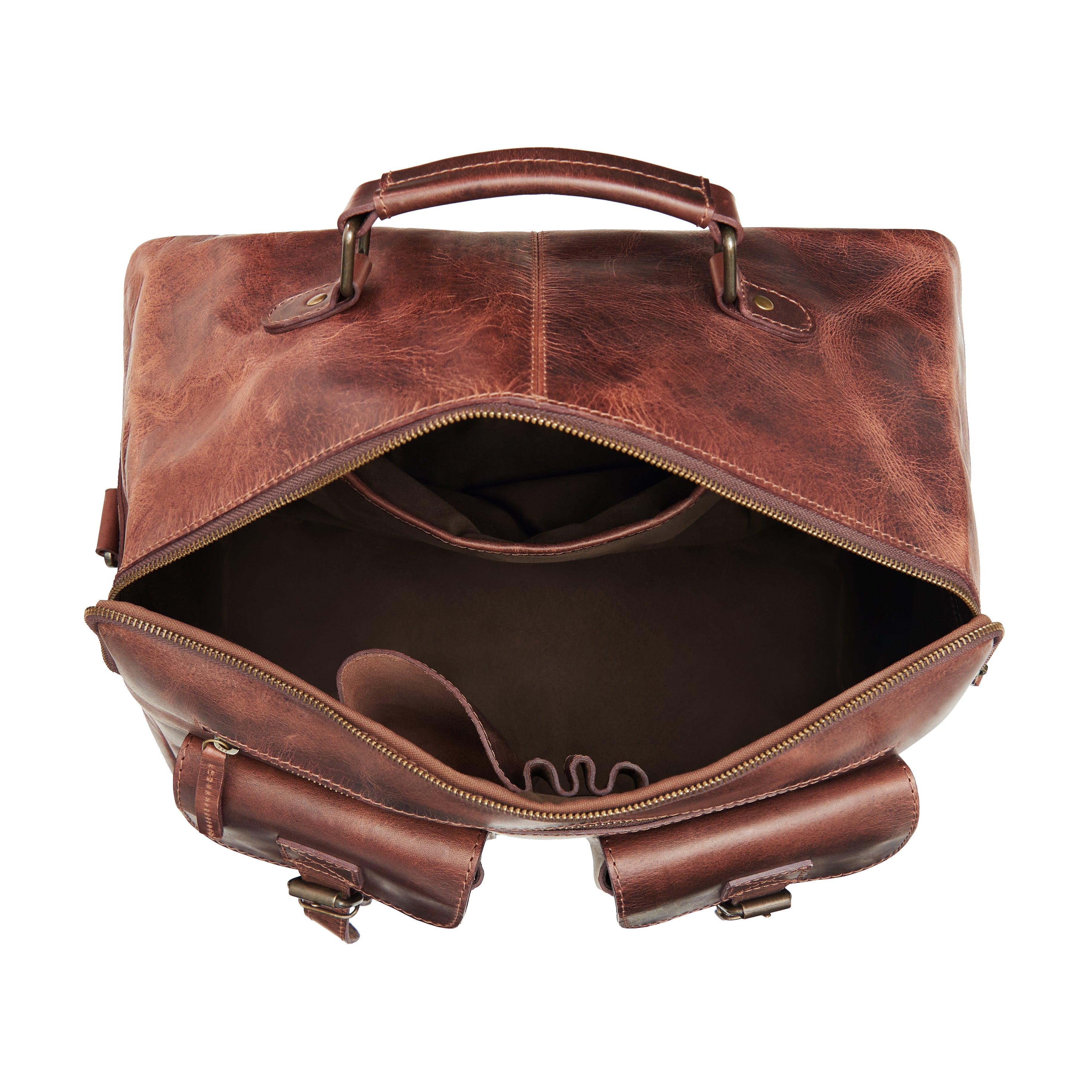 Jet Buffalo Leather Briefcase