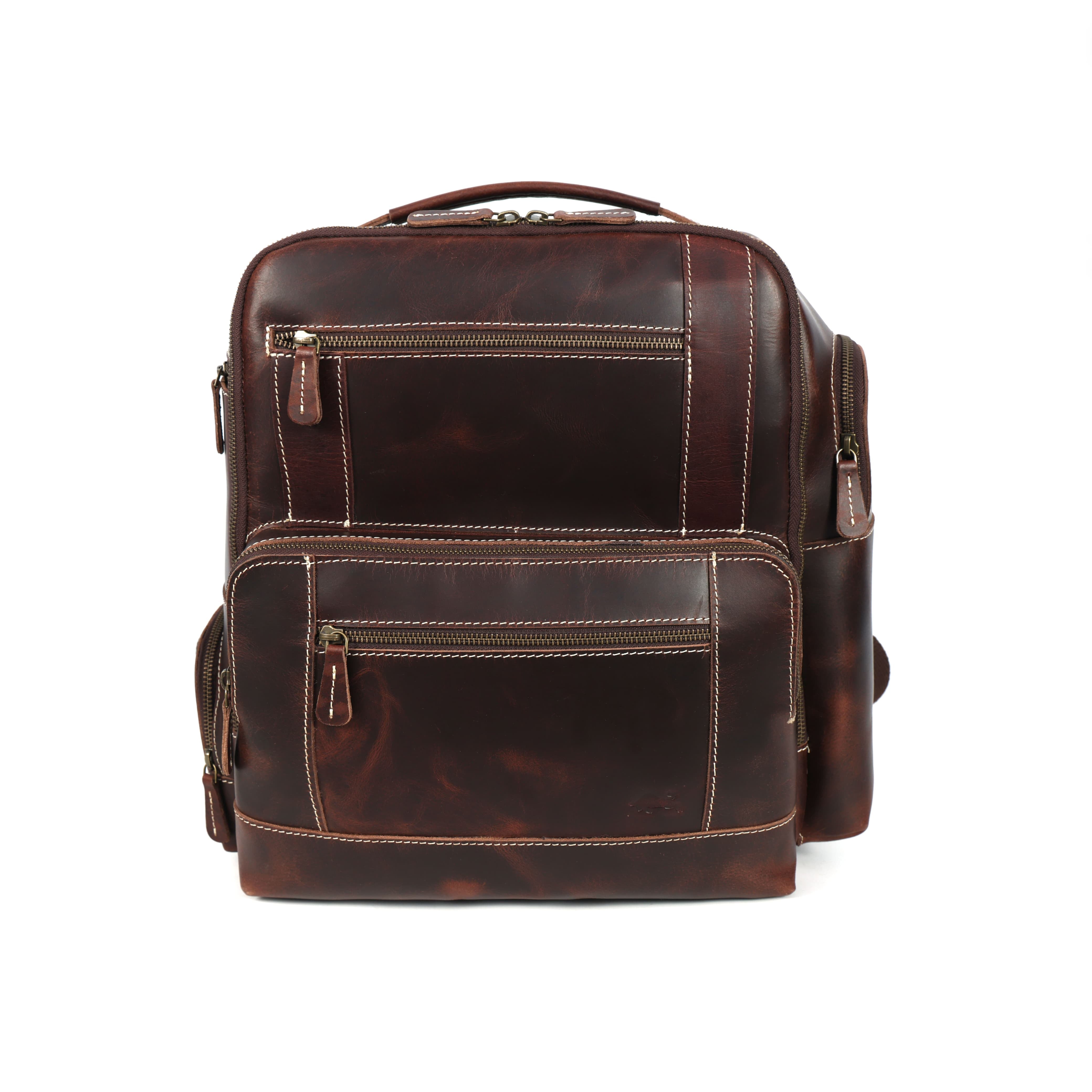 Boulder Buffalo Leather Backpack