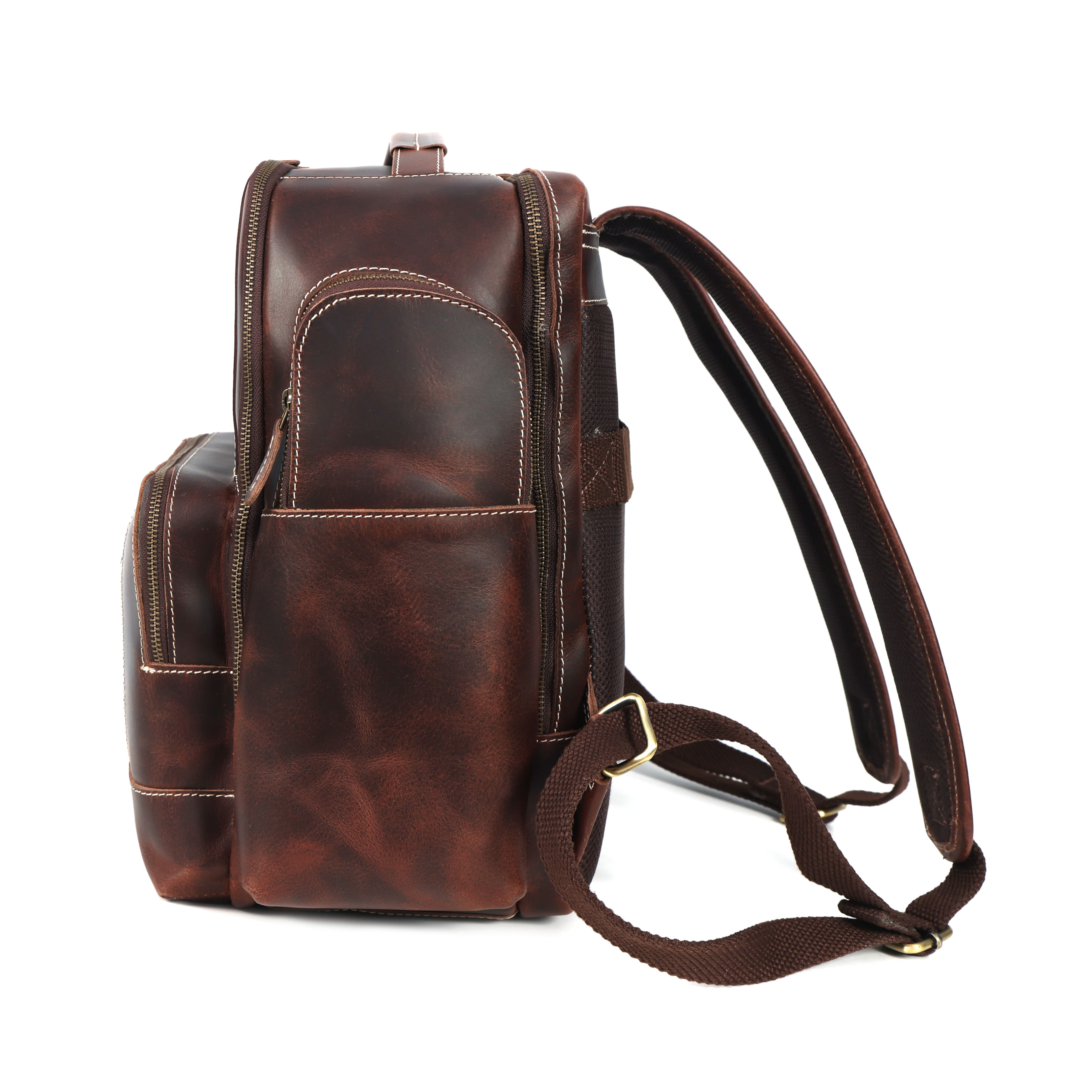 Boulder Buffalo Leather Backpack