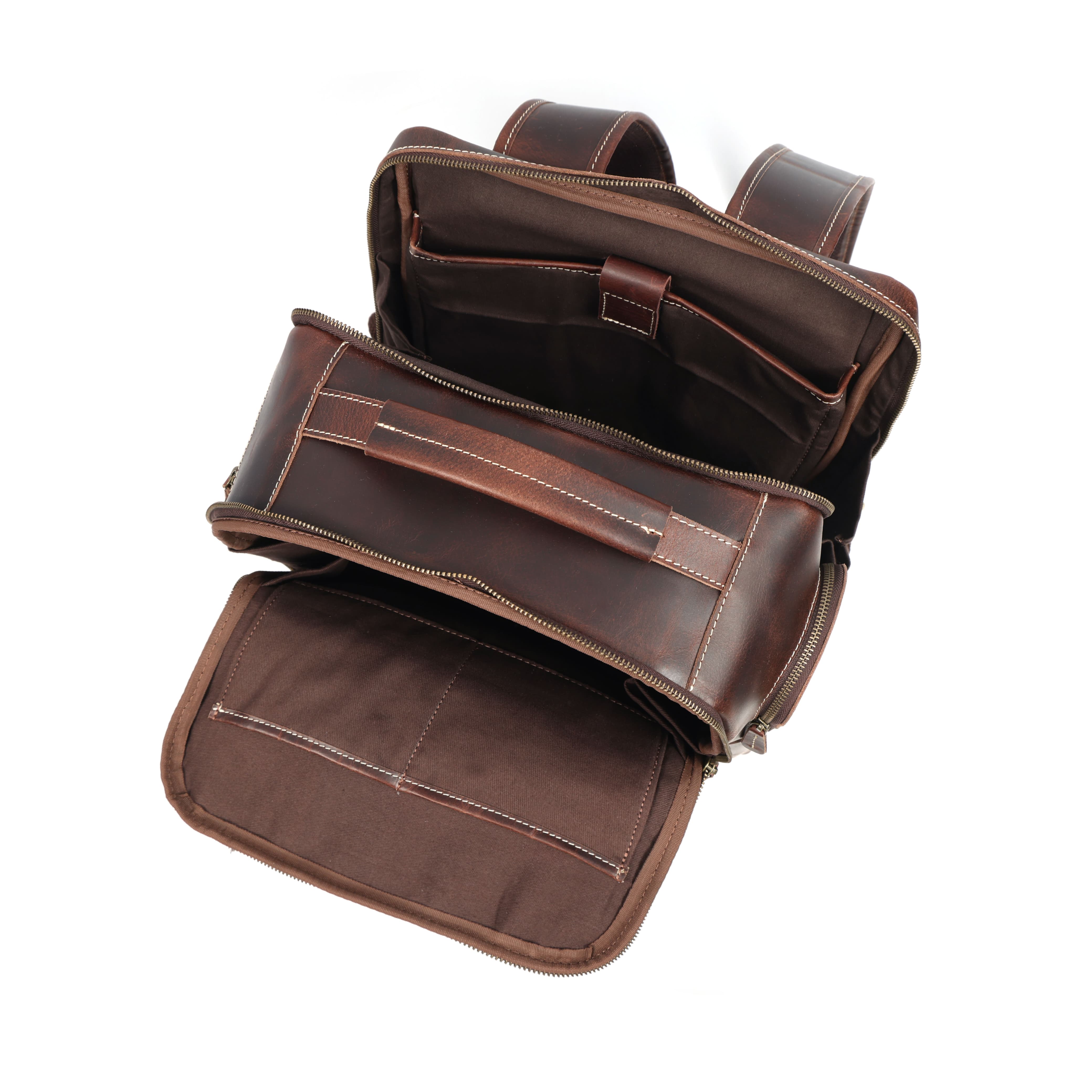 Boulder Buffalo Leather Backpack