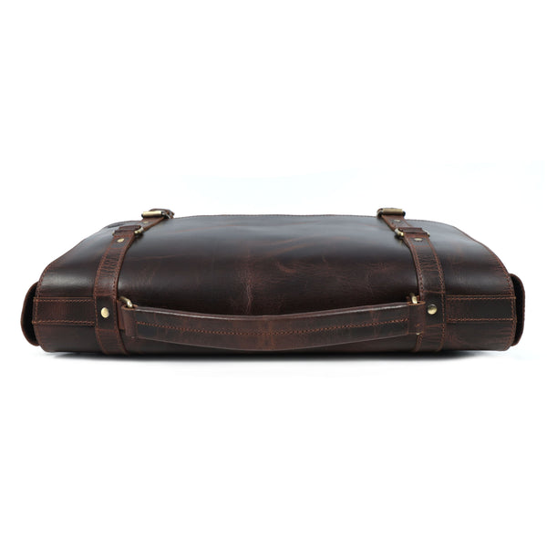 Full-Grain Buffalo Leather Messenger Bag