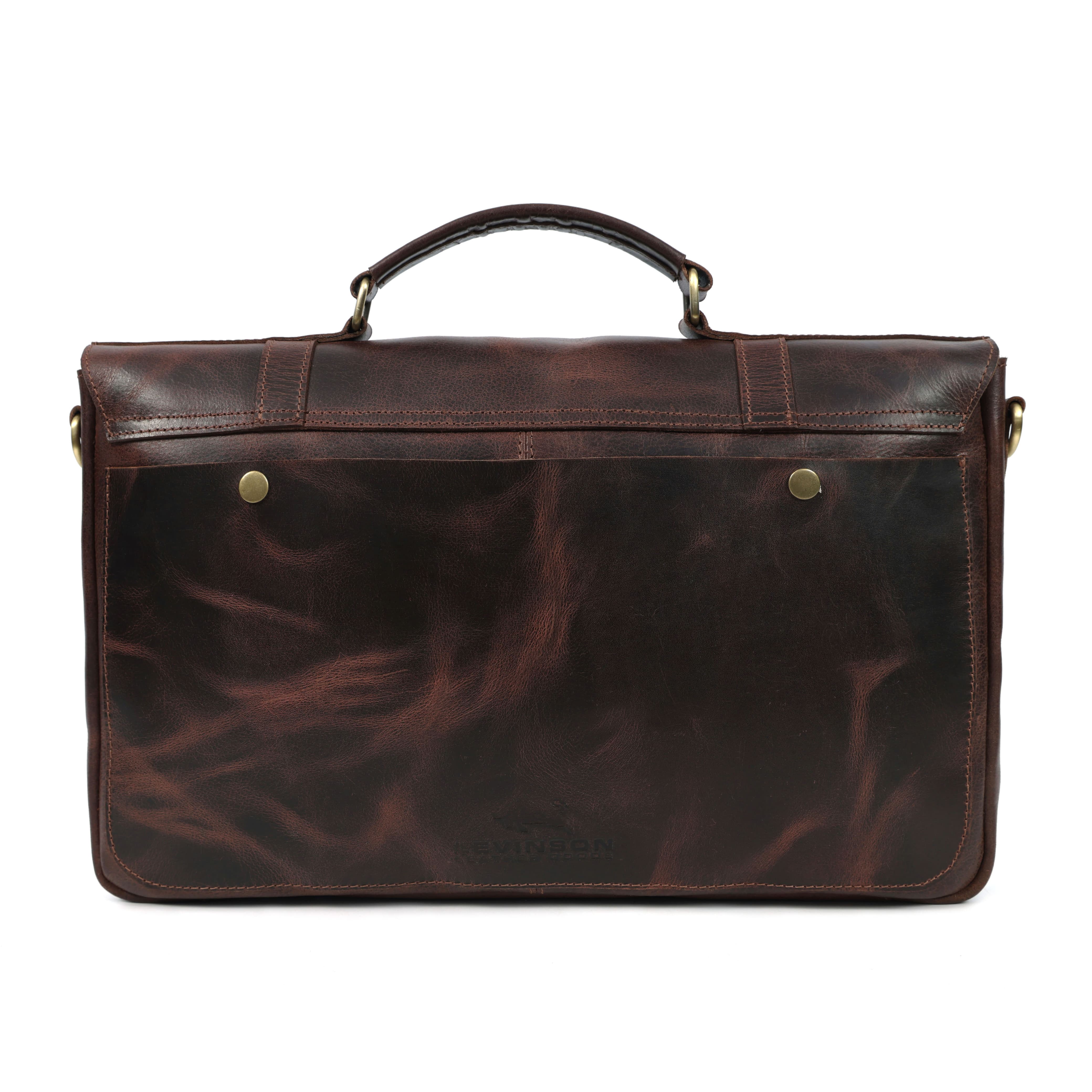 Full-Grain Buffalo Leather Messenger Bag