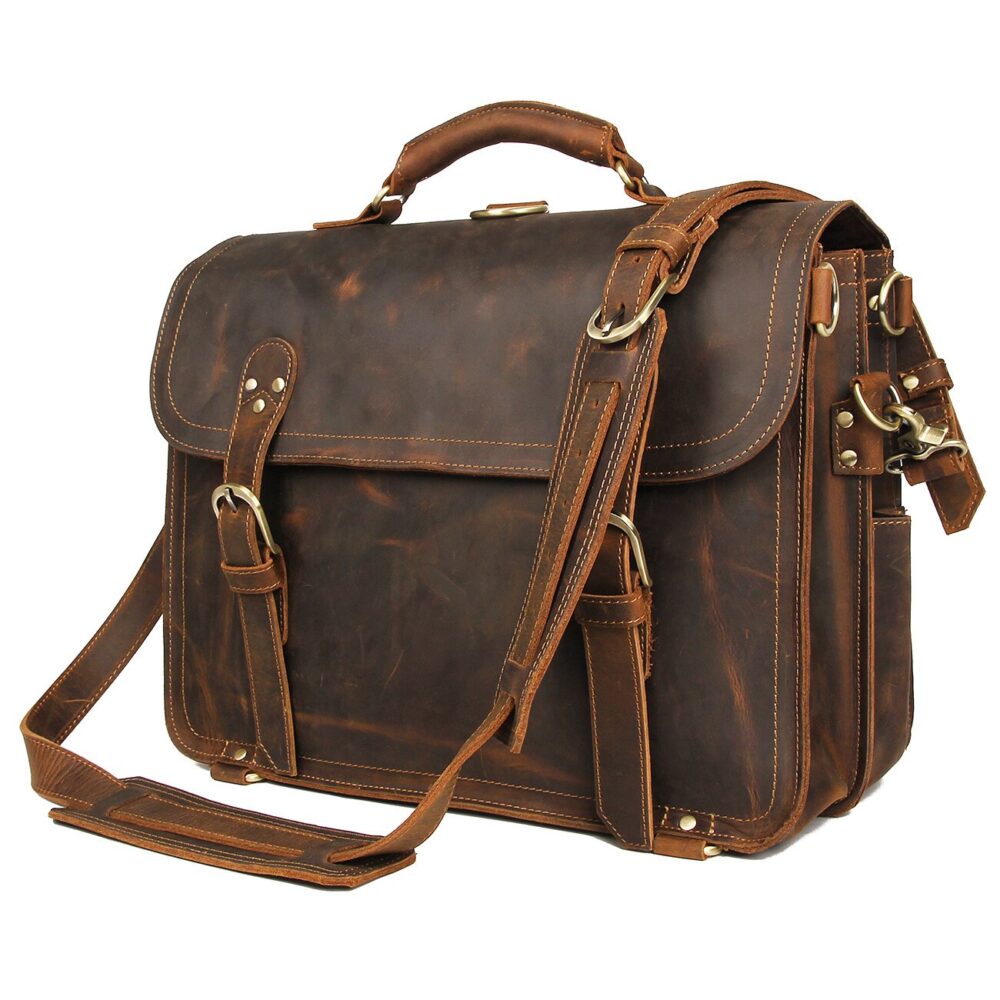 Classic Vintage Leather Briefcase