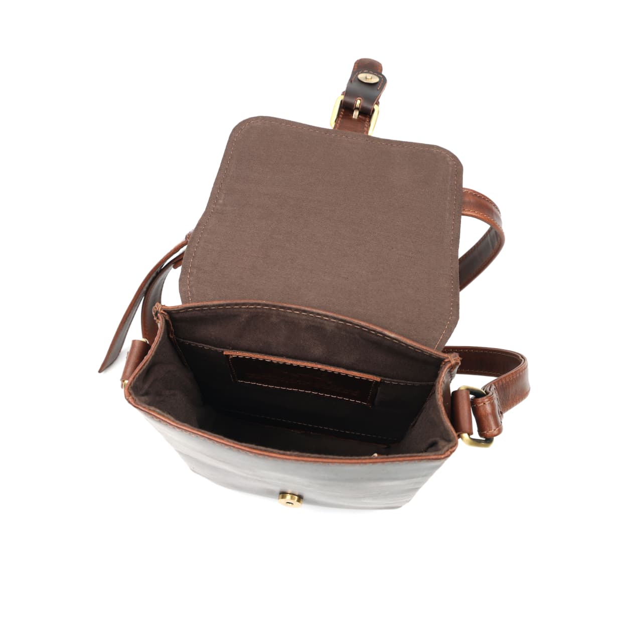 Mini Horizon Full-Grain Buffalo Leather Satchel – Compact Crossbody Messenger Bag