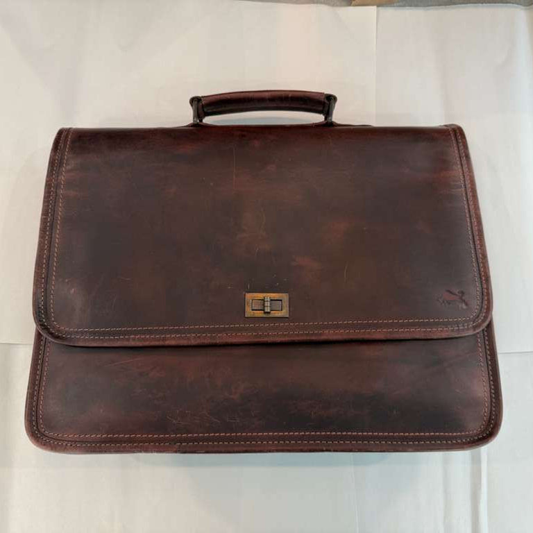 Parker Leather Messenger Bag for Men (Open Box)