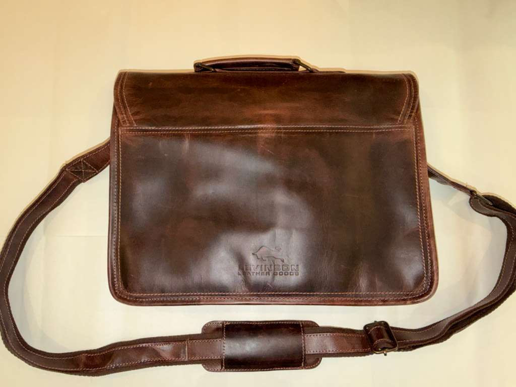 Parker Leather Messenger Bag for Men (Open Box)