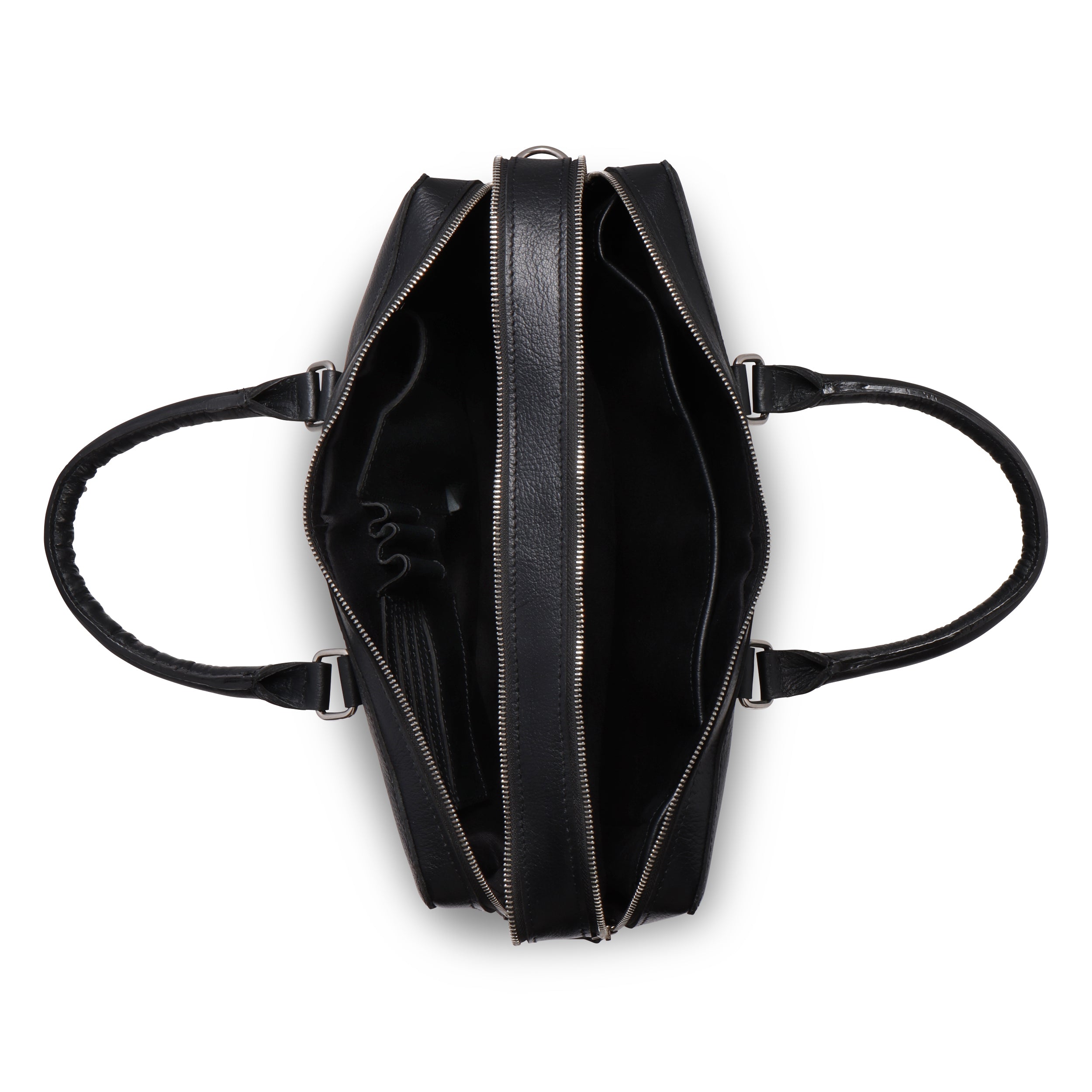 Storm Black Leather Briefcase