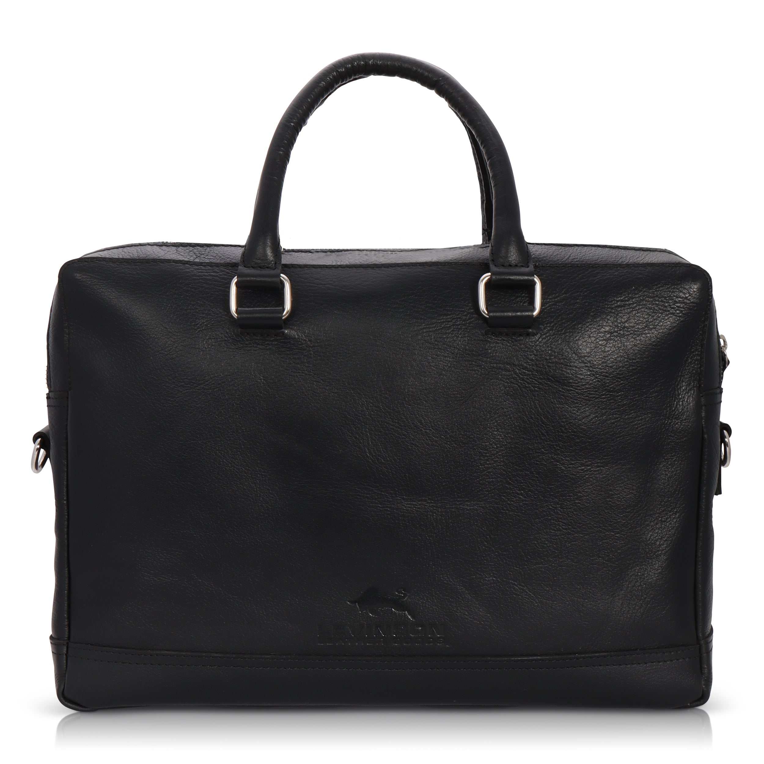 Storm Black Leather Briefcase