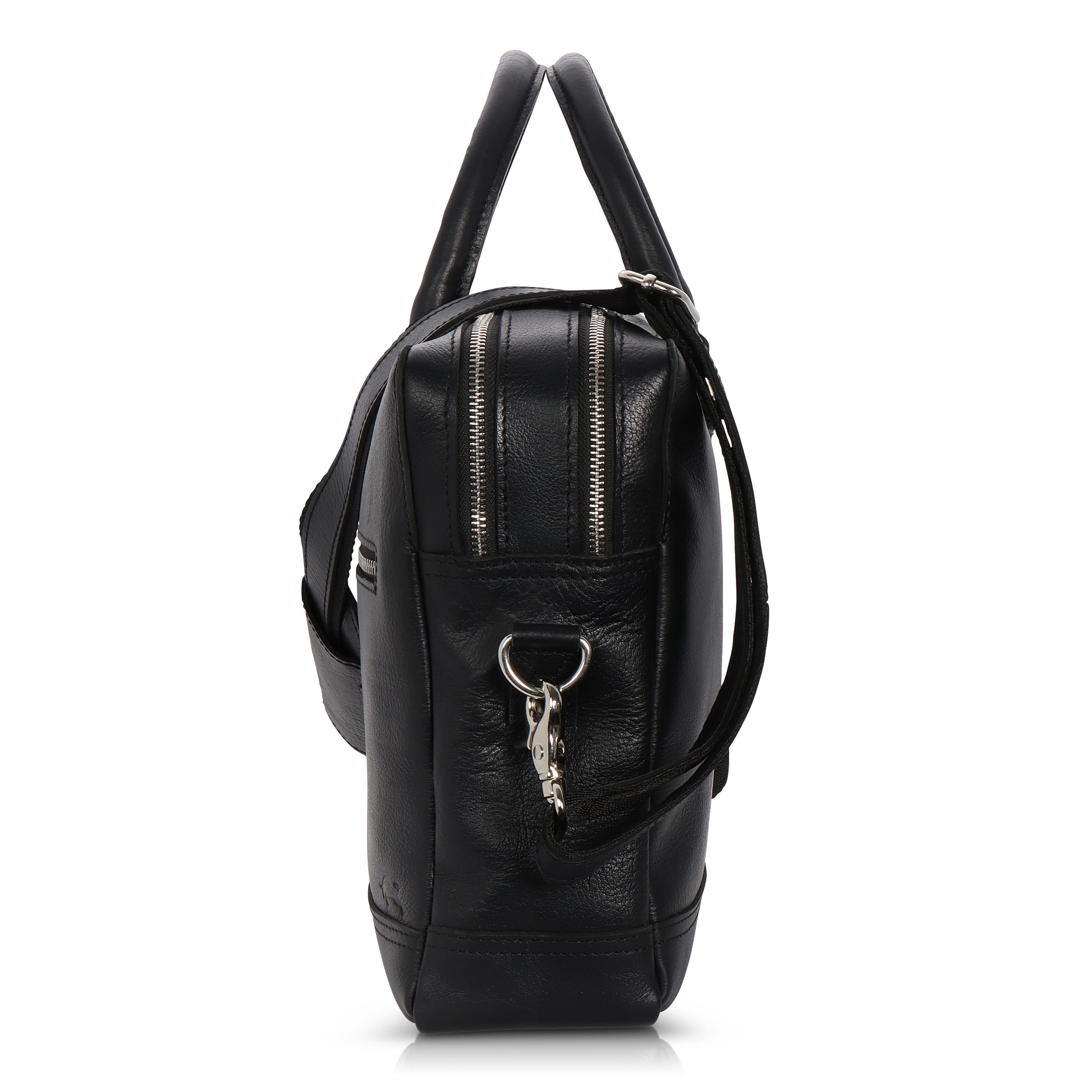 Storm Black Leather Briefcase