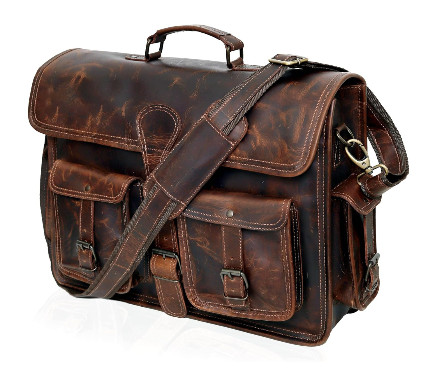 Ashford Buffalo Leather Briefcase