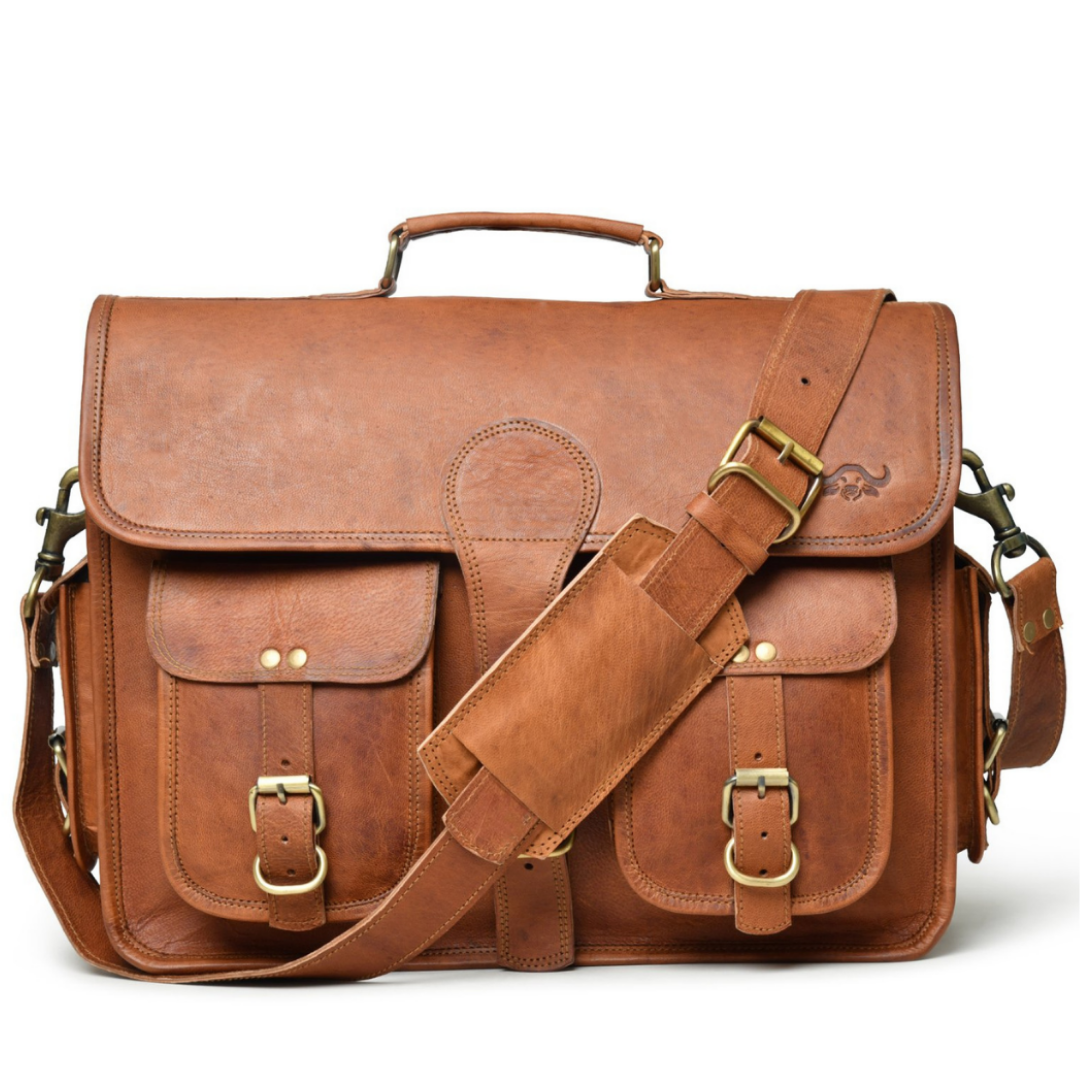 Top Grain Leather Briefcase Bag