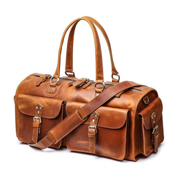 Cool Buffalo Leather Travel Duffle Bag