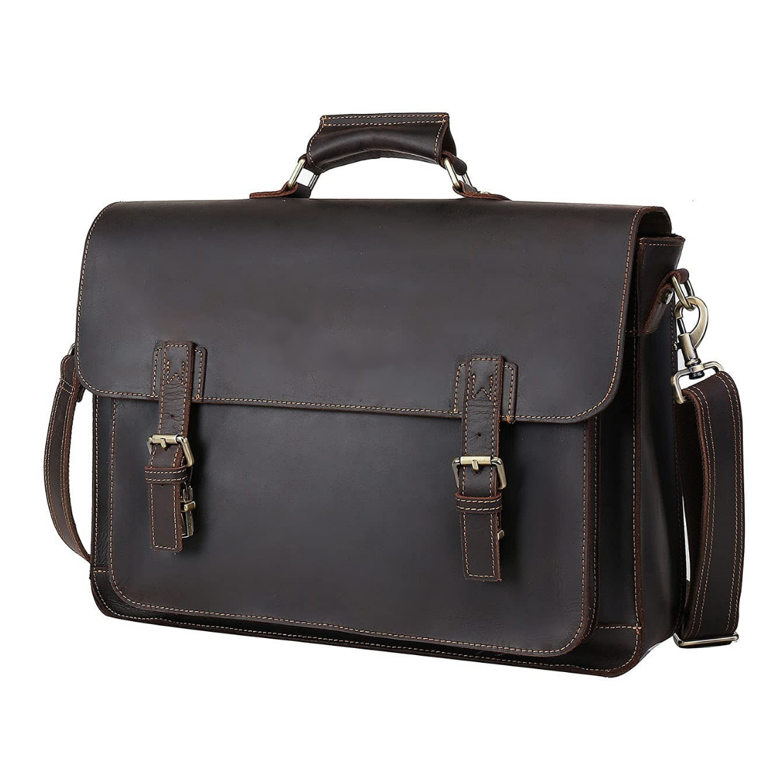 Full Grain Leather Business Messenger Bag