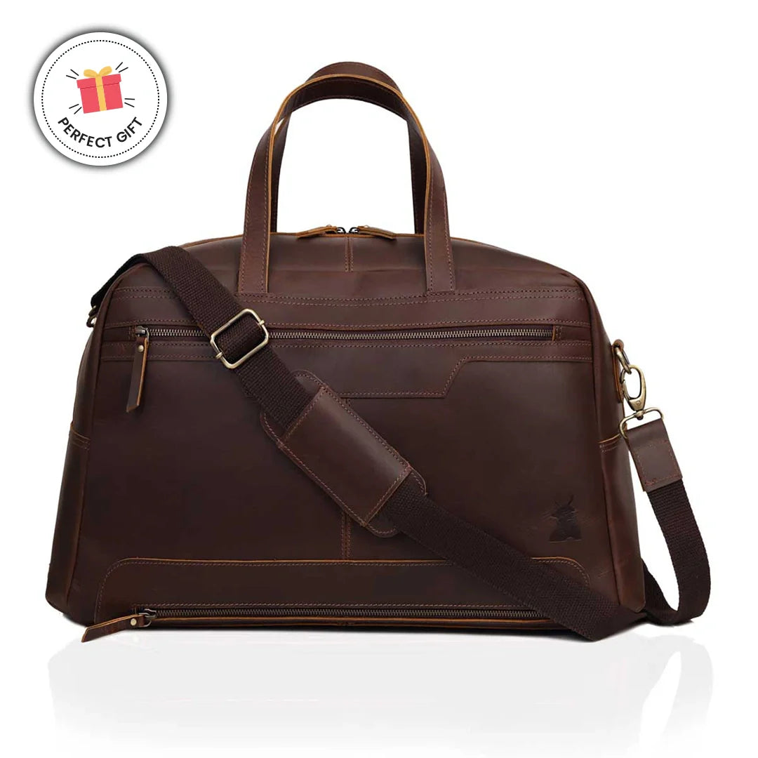 Walker Leather Travel Duffle Bag