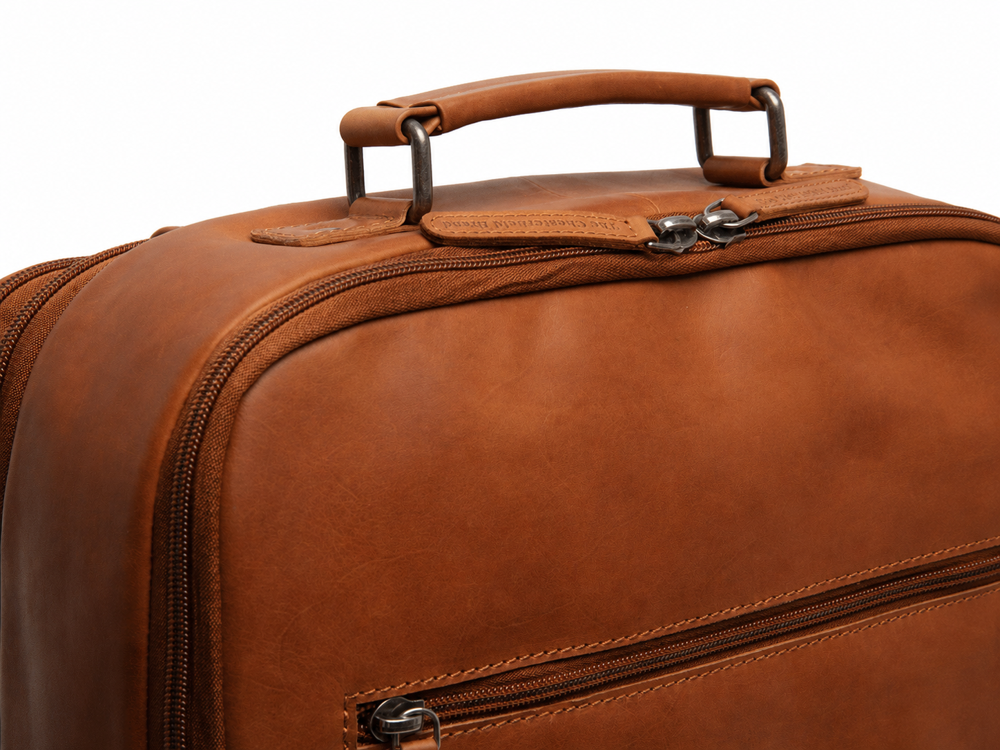 Leather Travel Backpack Cognac Jamaica