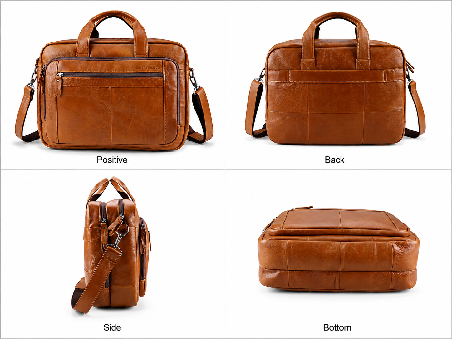 Everyday Leather Briefcase Laptop Bag