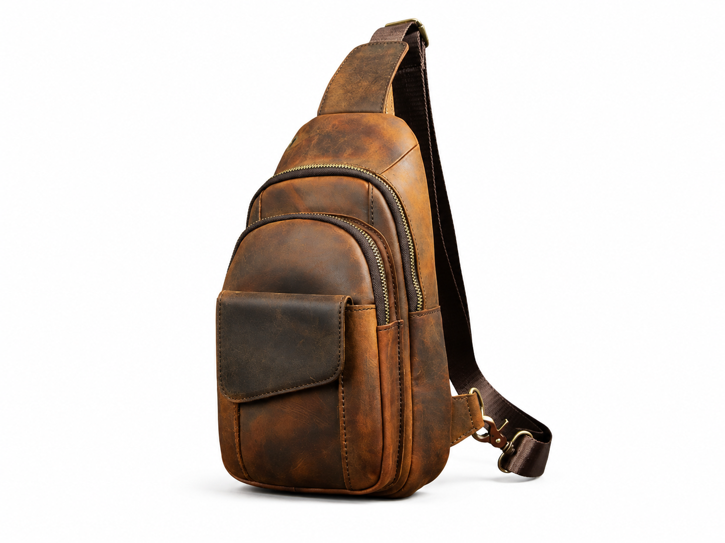 Cove Buffalo Leather Sling Bag