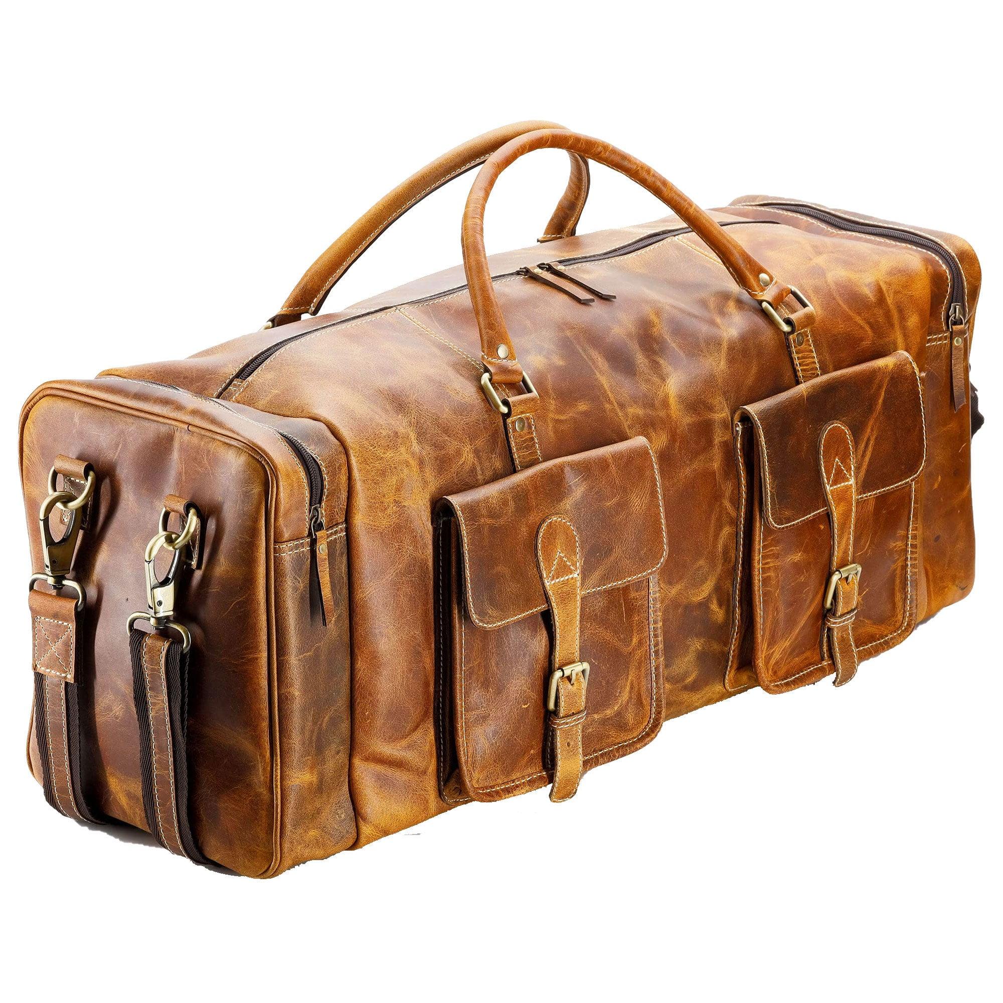 Waxed Leather Adventure Duffel