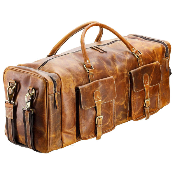 Waxed Leather Adventure Duffel