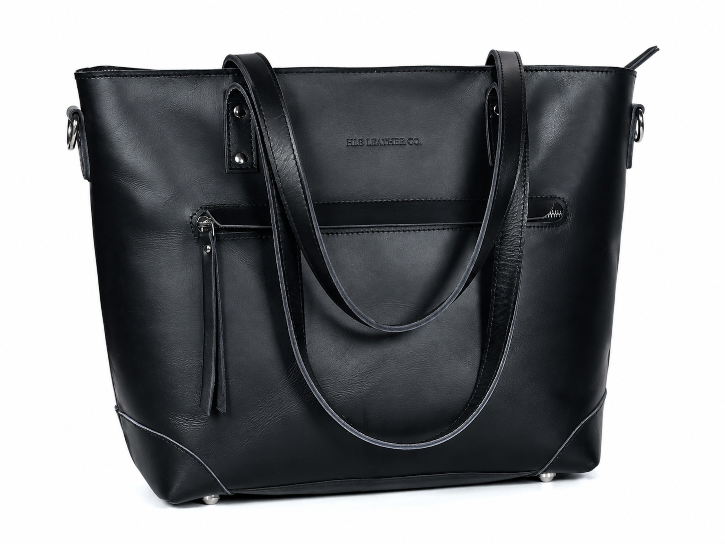 Buffalo Leather Tote Bag - Black