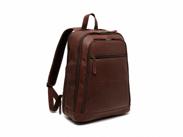 Leather Laptop Backpack Brown Detroit
