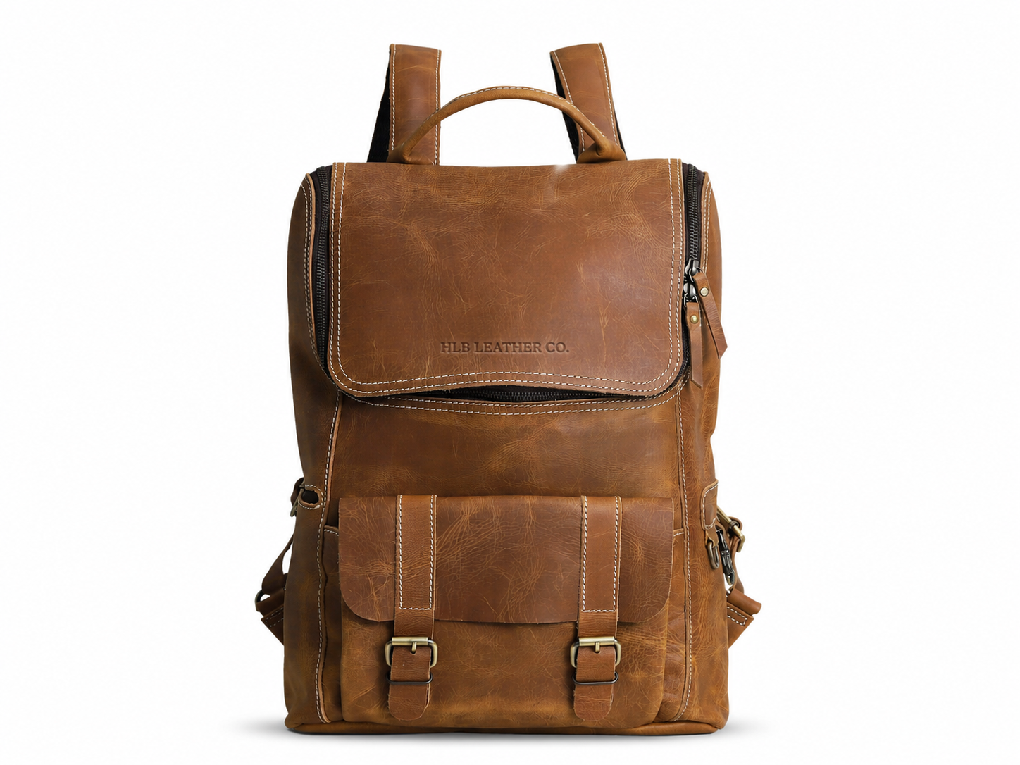 DLC Buffalo Leather Backpack - Tan