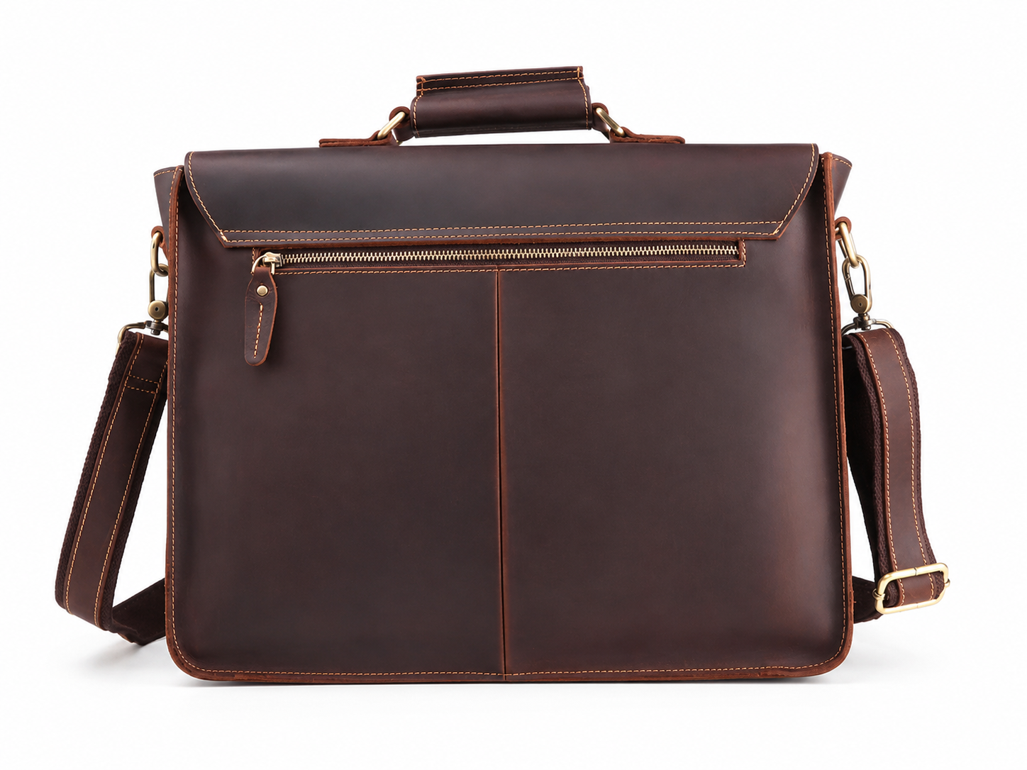 Rowan Men's Leather Briefcase – Classic Work & Business Bag