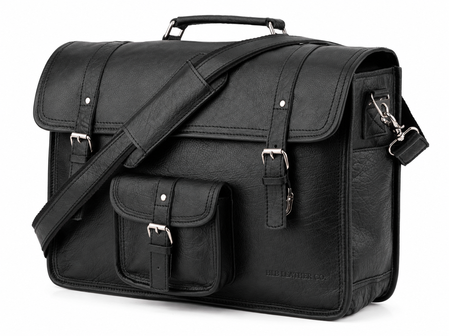 Pilot Black Leather Briefcase