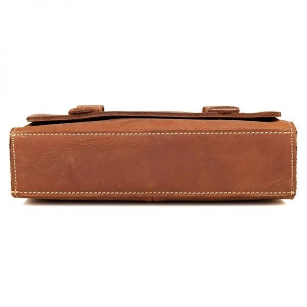European Style Minimalist Leather Satchel Messenger Bag
