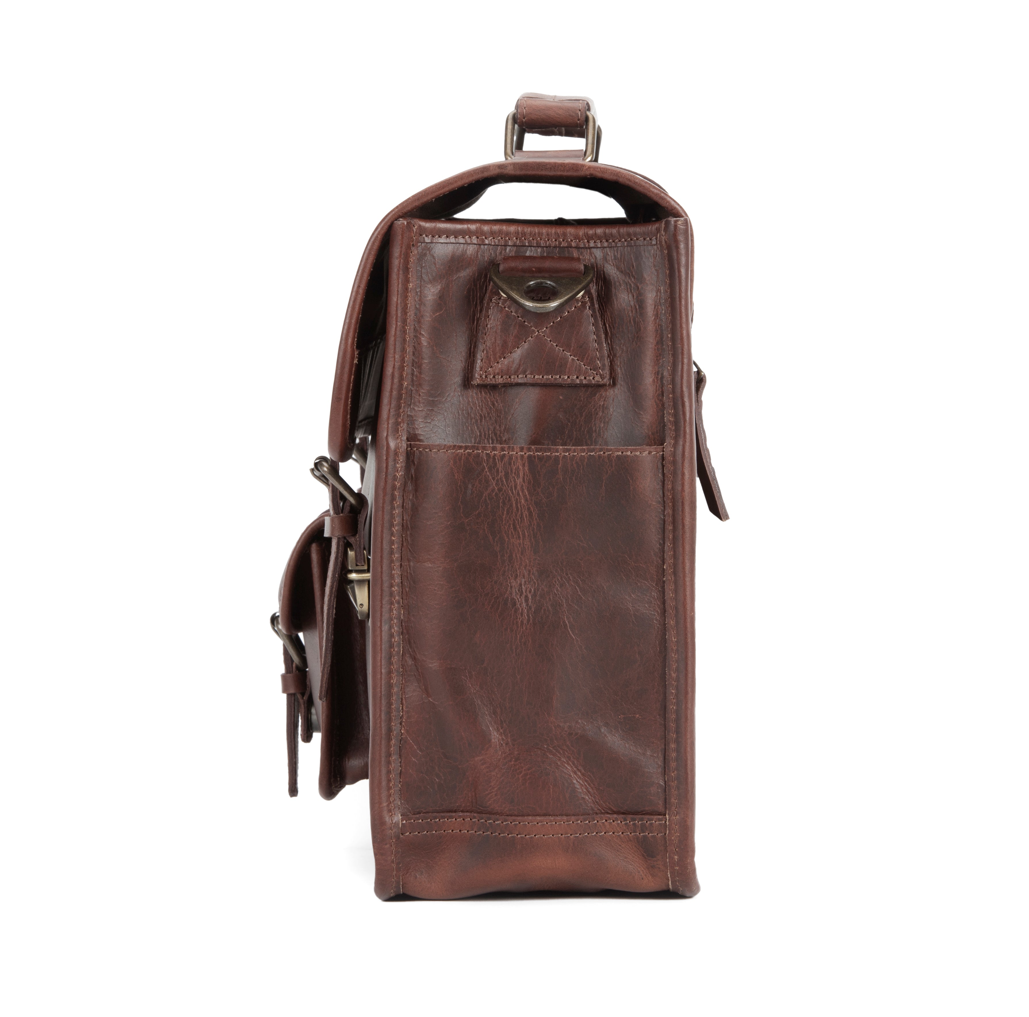 Stone Buffalo Leather Briefcase