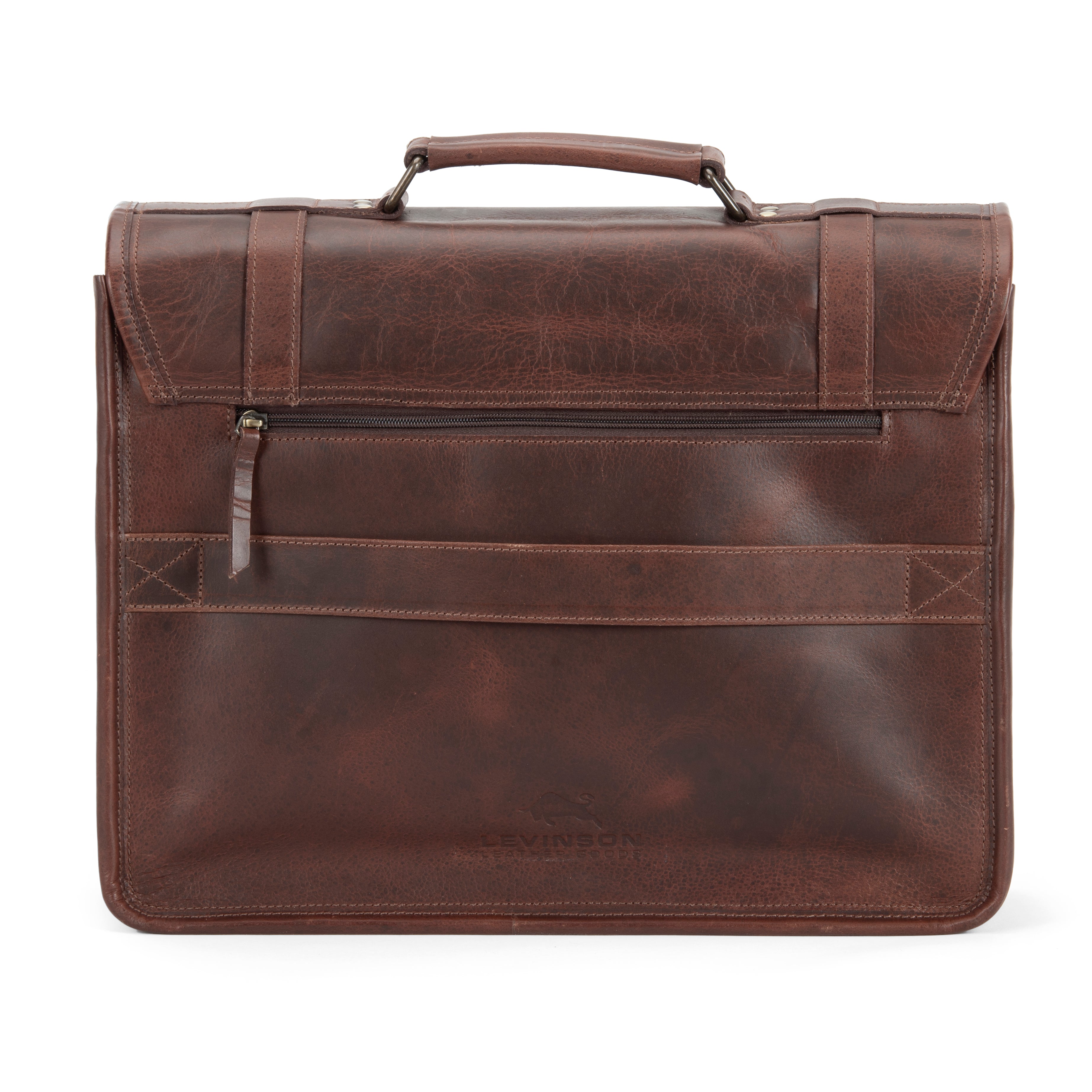 Stone Buffalo Leather Briefcase