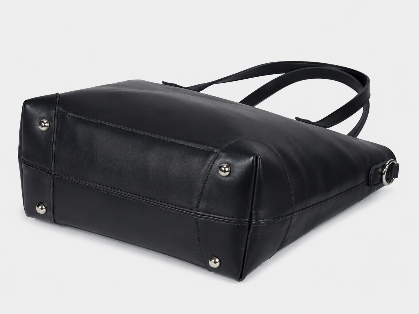 Buffalo Leather Tote Bag - Black
