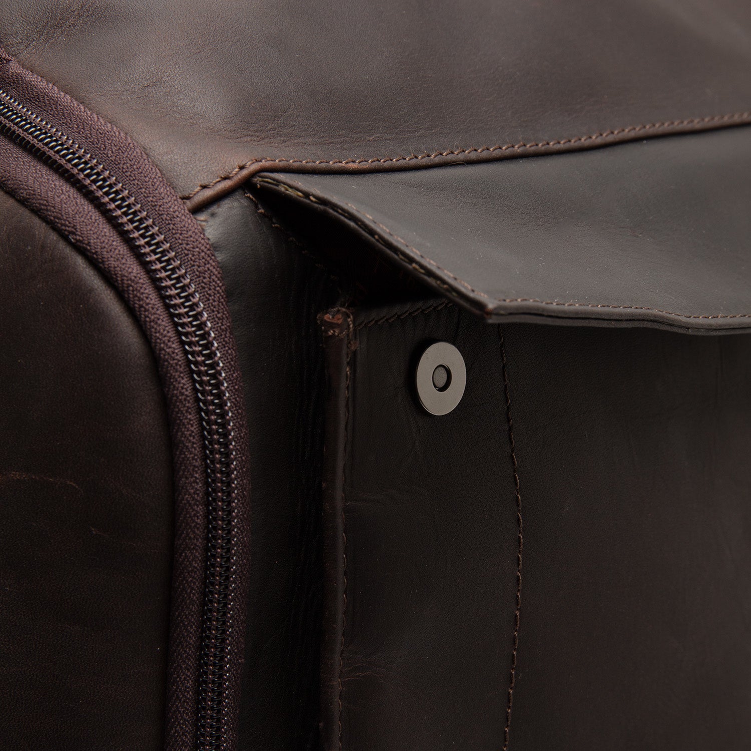 Leather Laptop Backpack Brown Rich